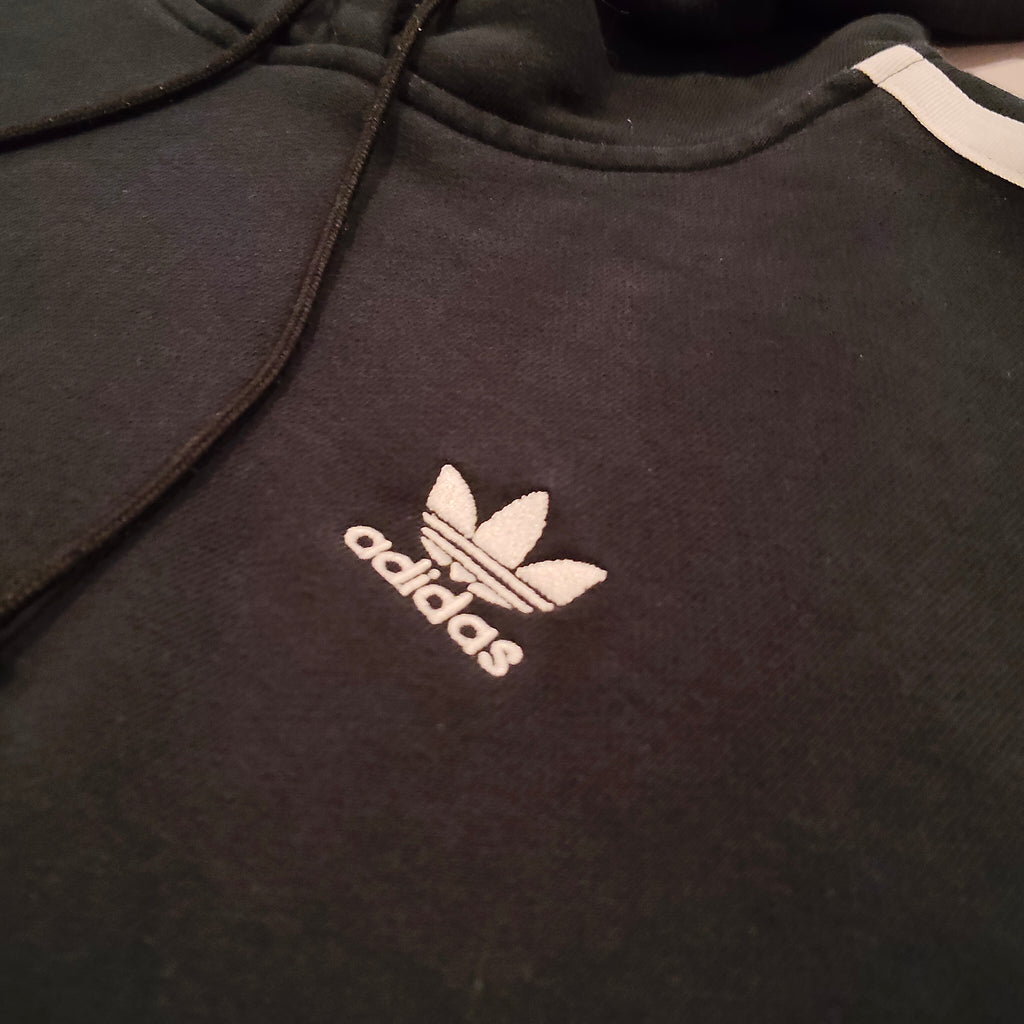 ADIDAS crop hoodie size 10 Women black