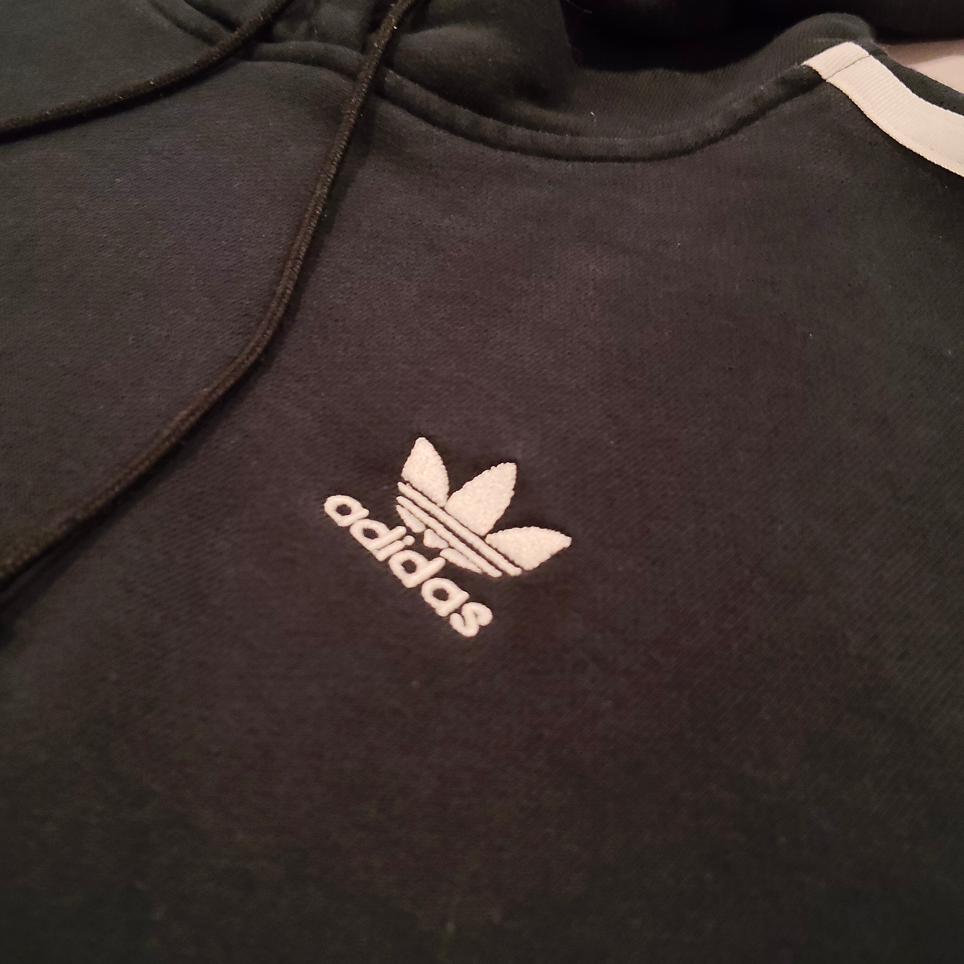 ADIDAS crop hoodie size 10 Women black