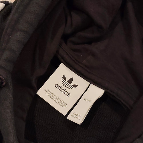 ADIDAS crop hoodie size 10 Women black