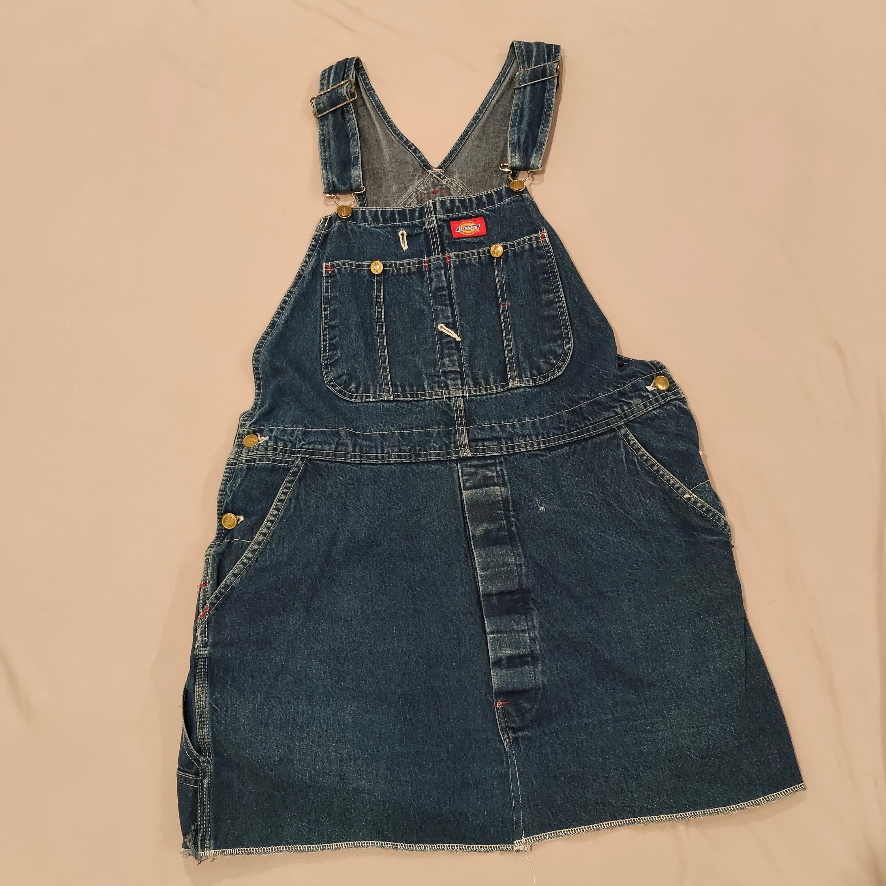 DICKIES denim overalls dress size 10-12 Women