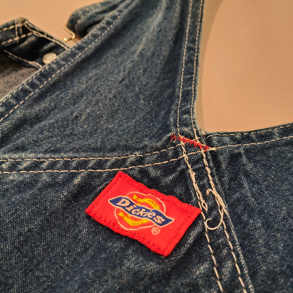 DICKIES denim overalls dress size 10-12 Women