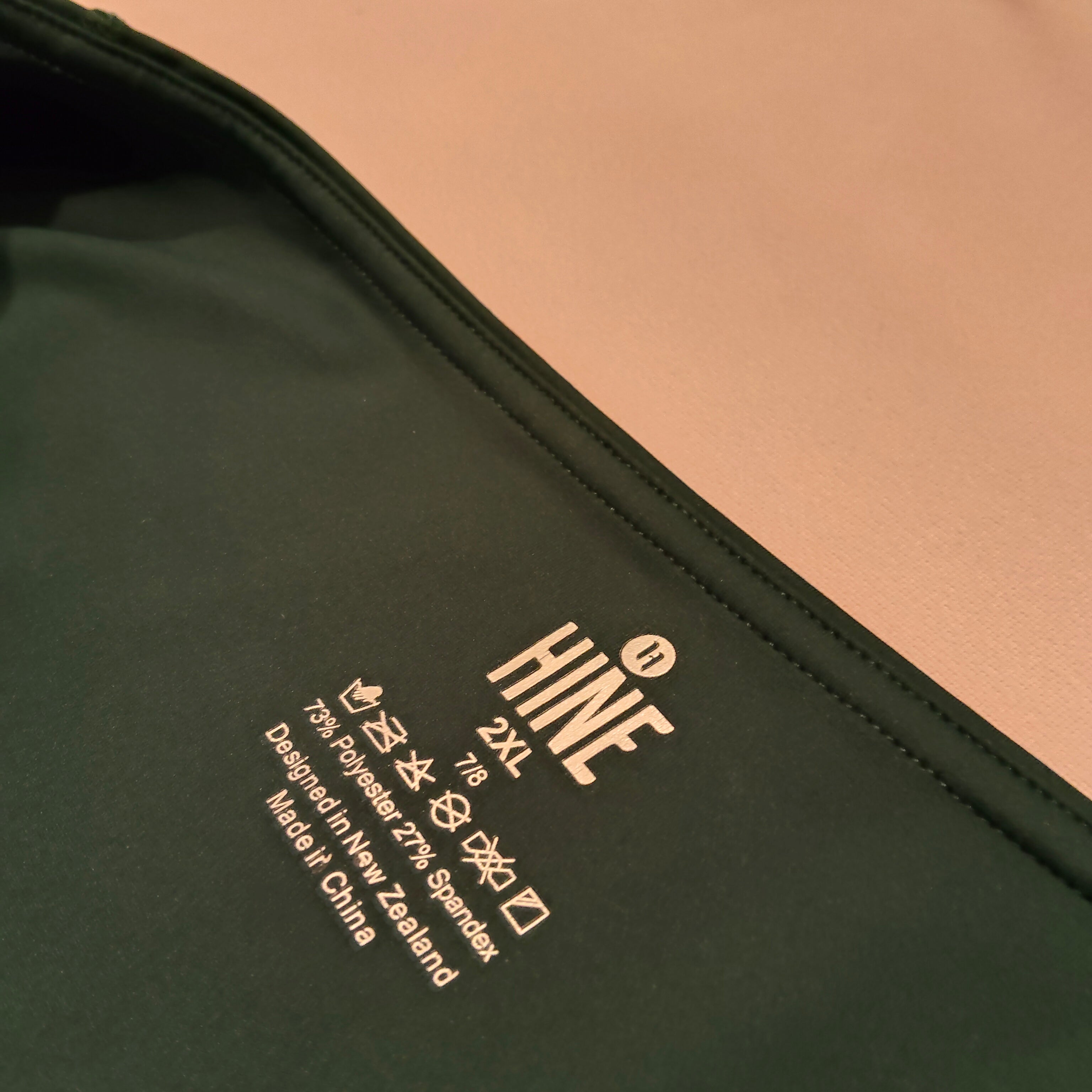 HINE leggings size XXL green Women with side pockets