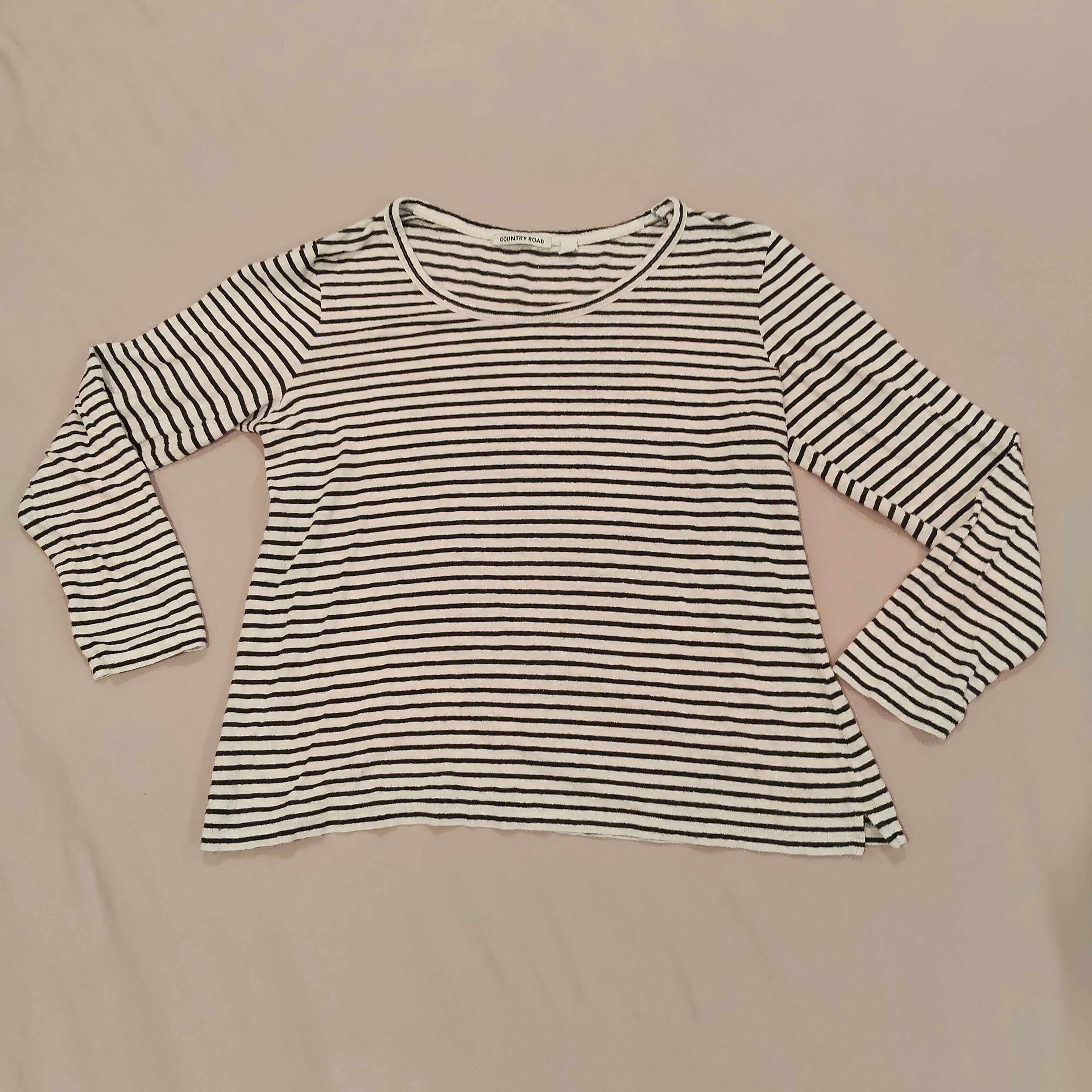 COUNTRY ROAD top size XL Women stripes long sleeve