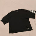 ADIDAS boxy tee size M Women short sleeve Black