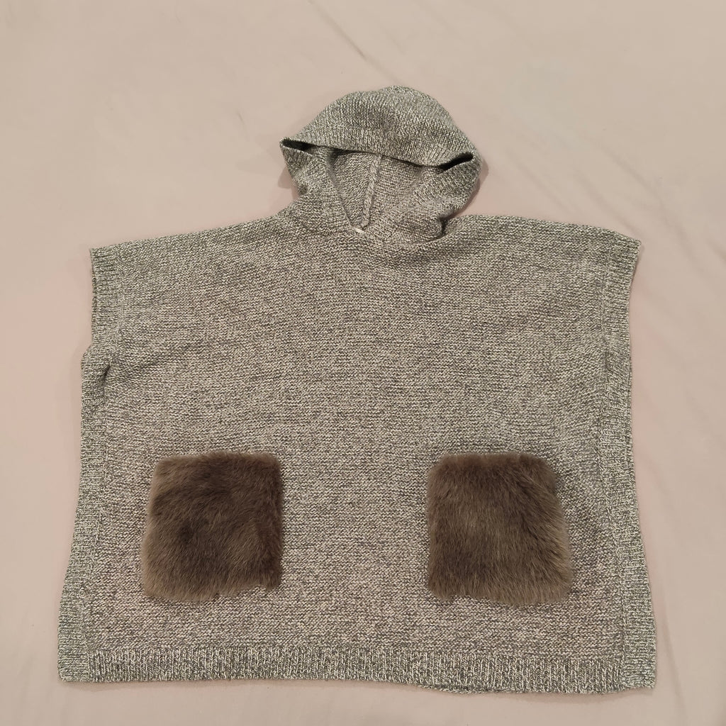 COUNTRY ROAD hooded poncho size M Women wool/cashmere