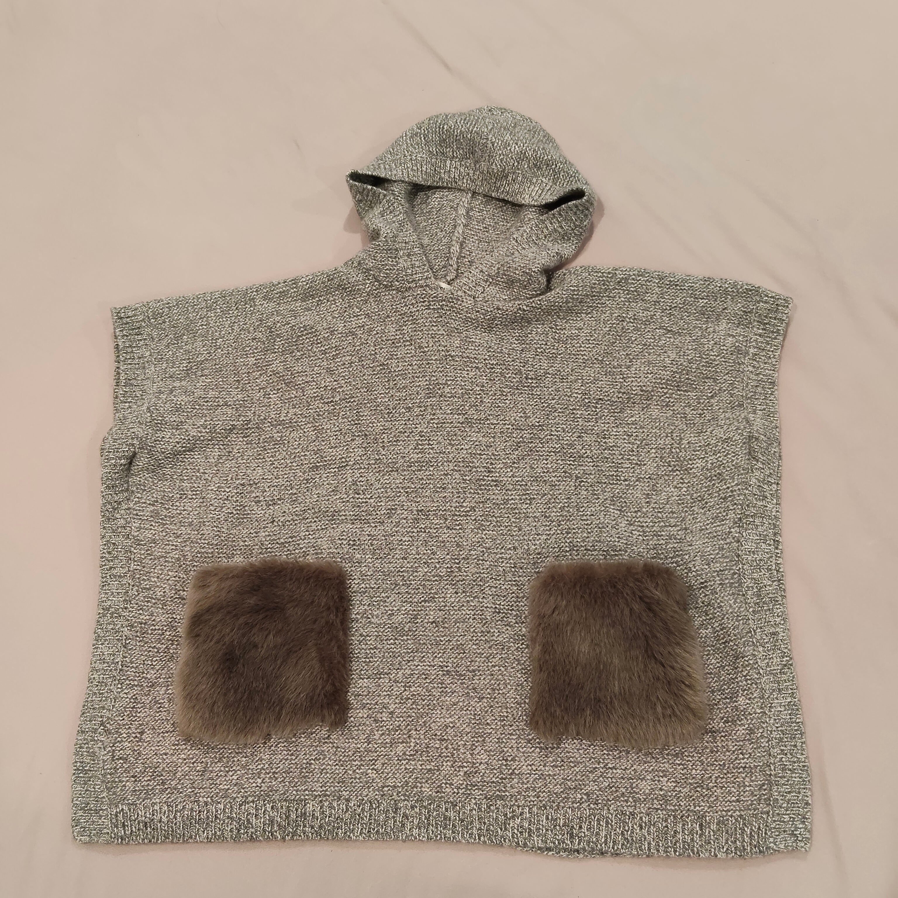 COUNTRY ROAD hooded poncho size M Women wool/cashmere