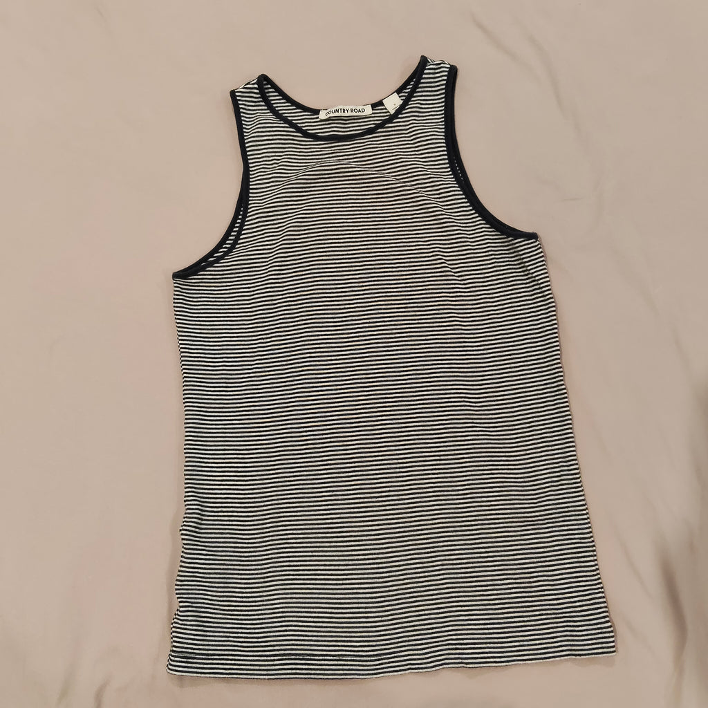 COUNTRY ROAD tank top size S Women stripes