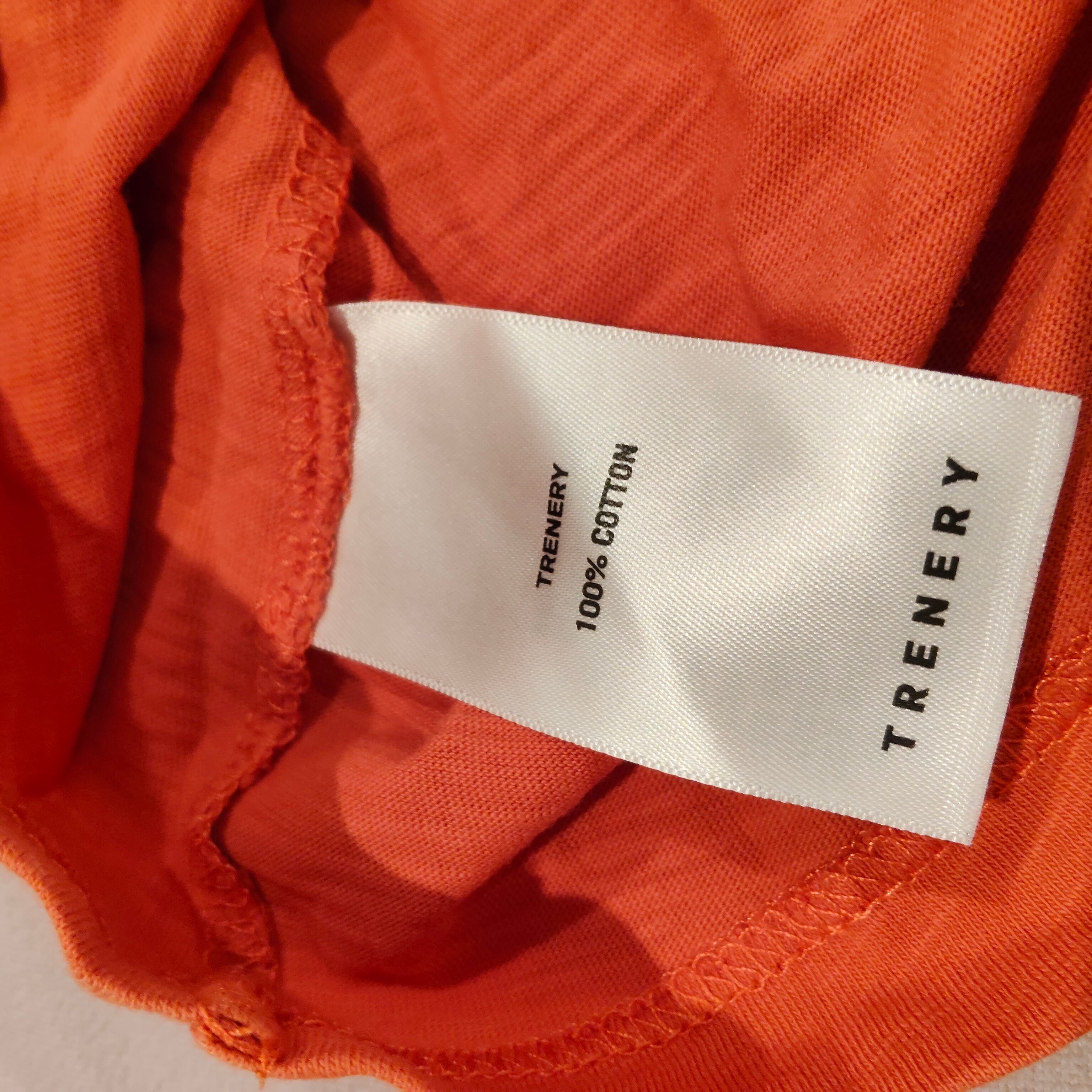 TRENERY top size XS Women orange short sleeve