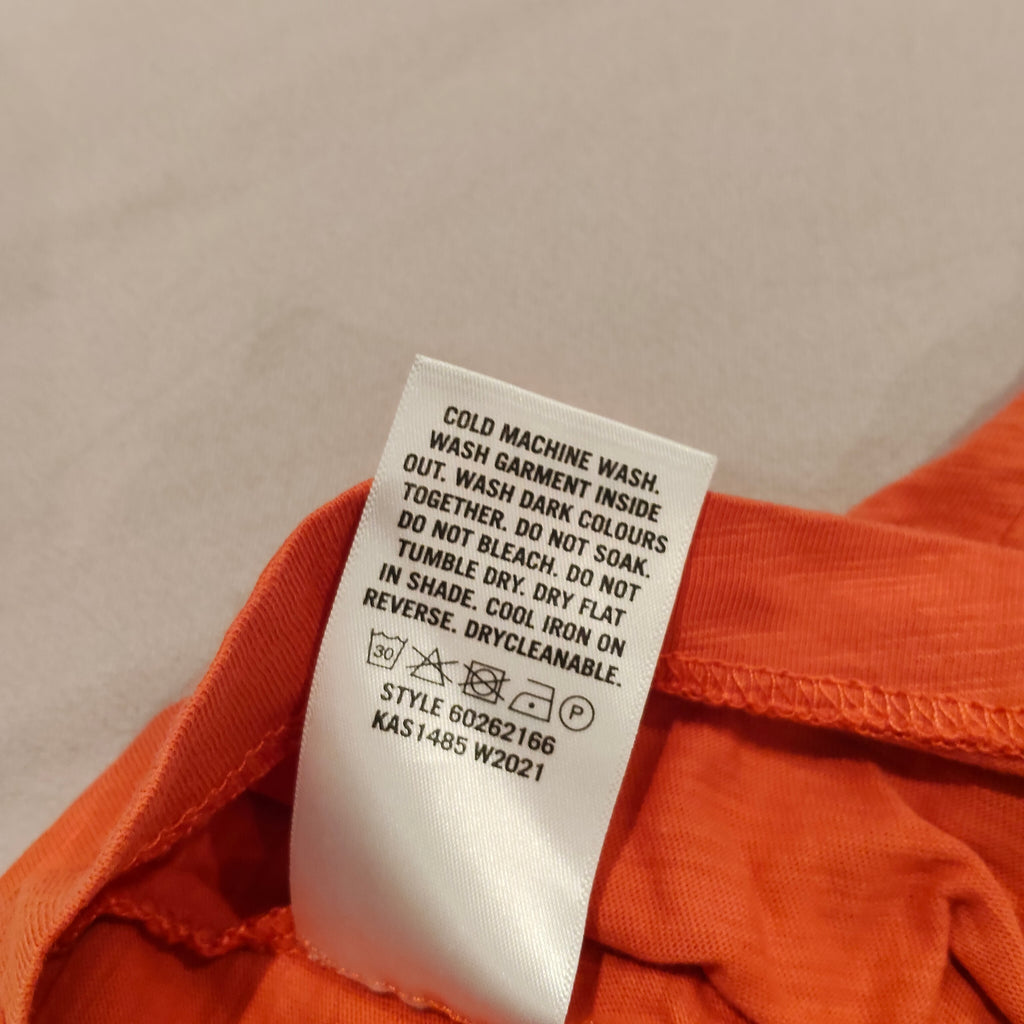 TRENERY top size XS Women orange short sleeve