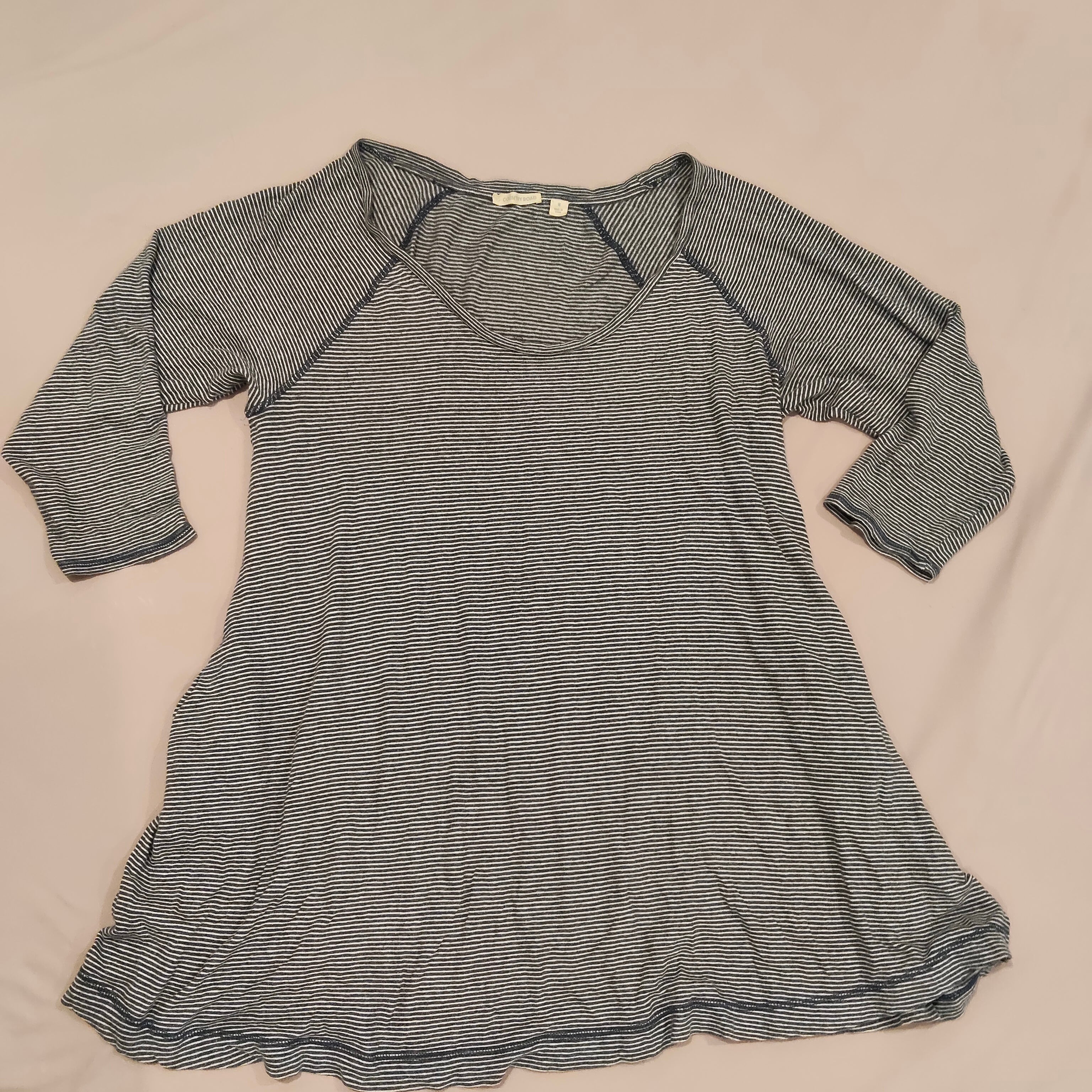 COUNTRY ROAD dress linen blend size 12 Women stripes