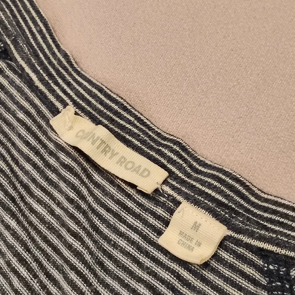 COUNTRY ROAD dress linen blend size 12 Women stripes