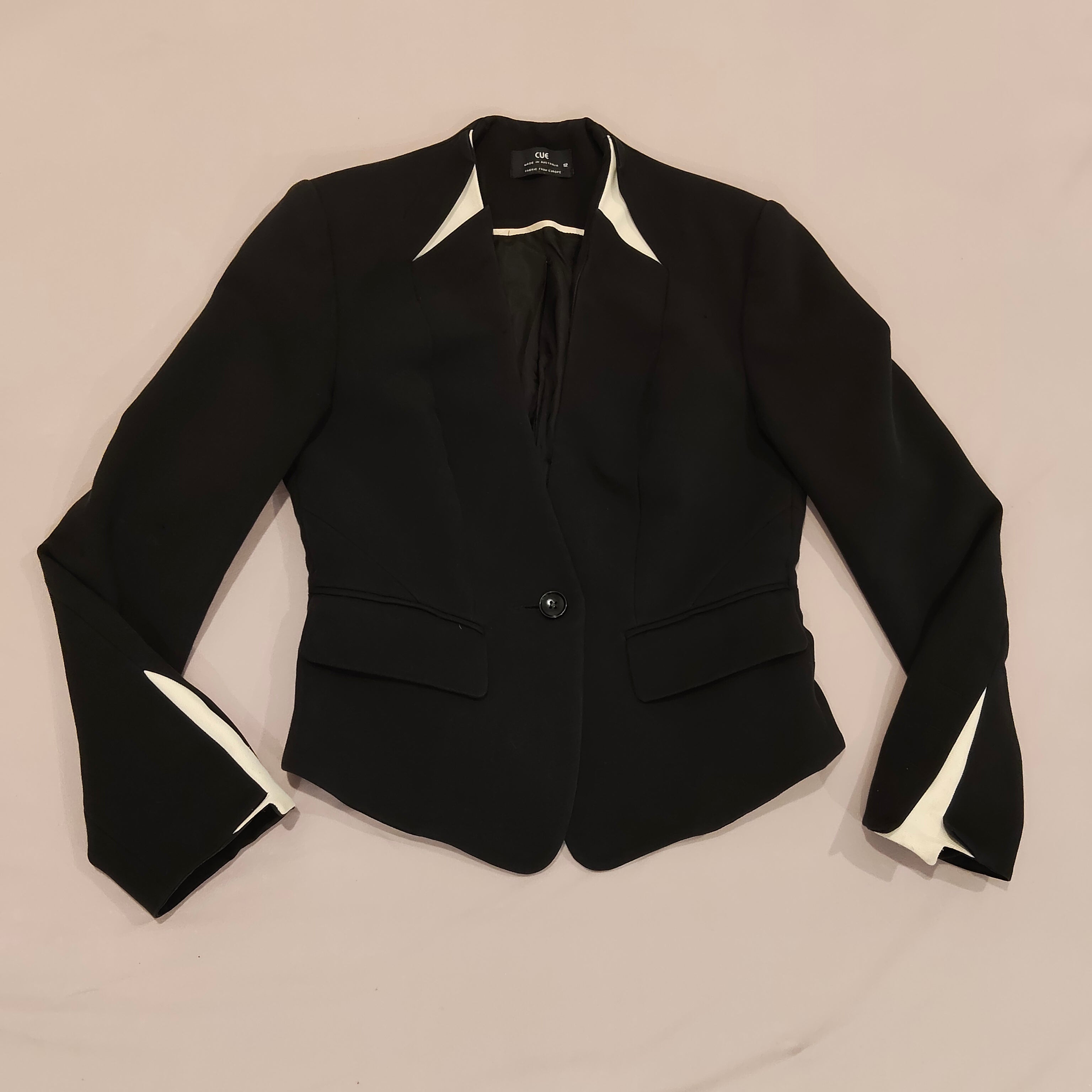 CUE dress jacket size 12 Women Made in Australia