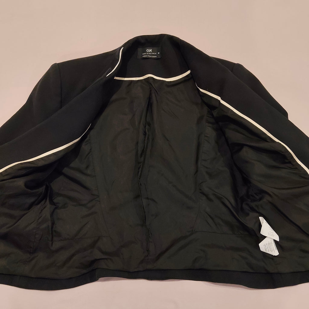 CUE dress jacket size 12 Women Made in Australia