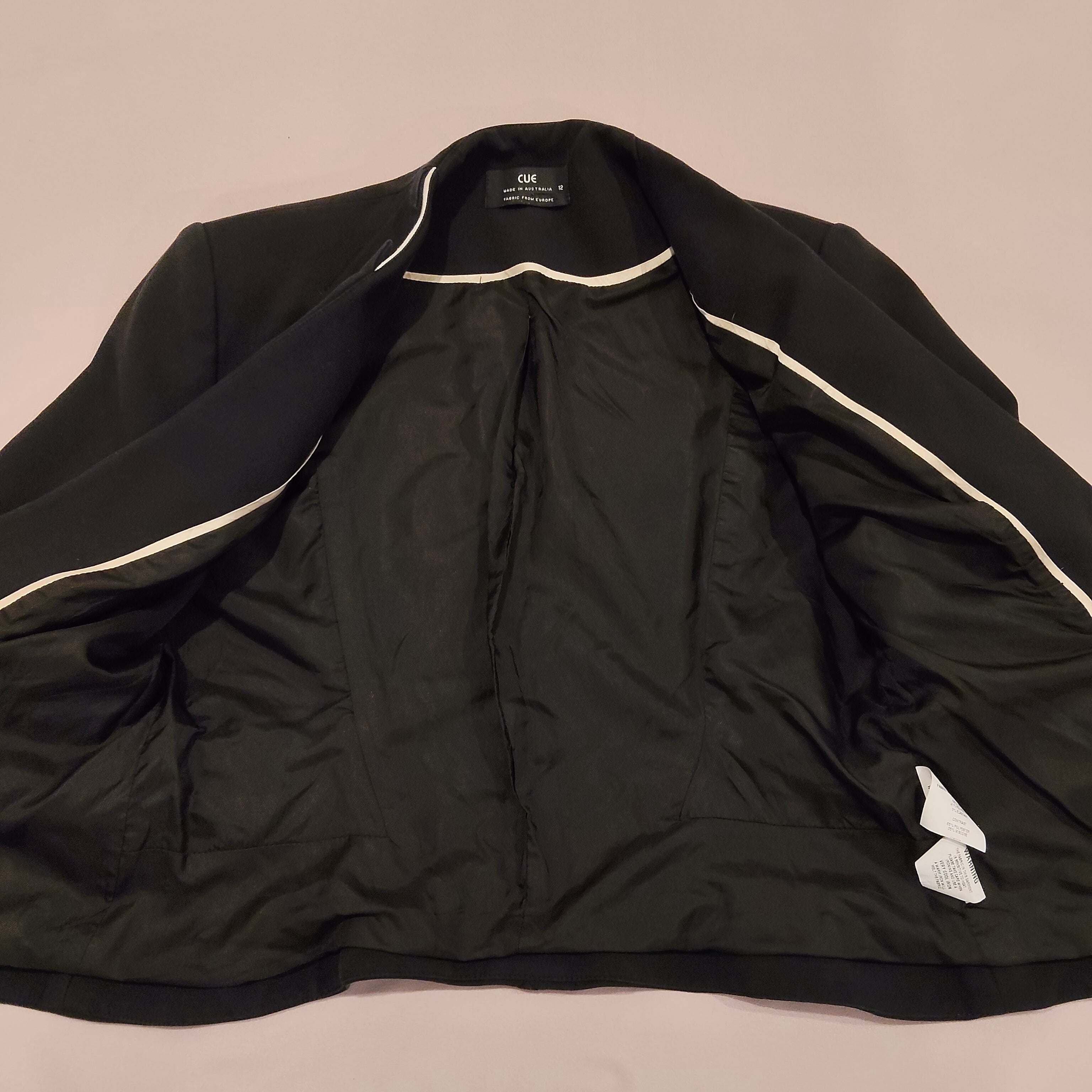 CUE dress jacket size 12 Women Made in Australia