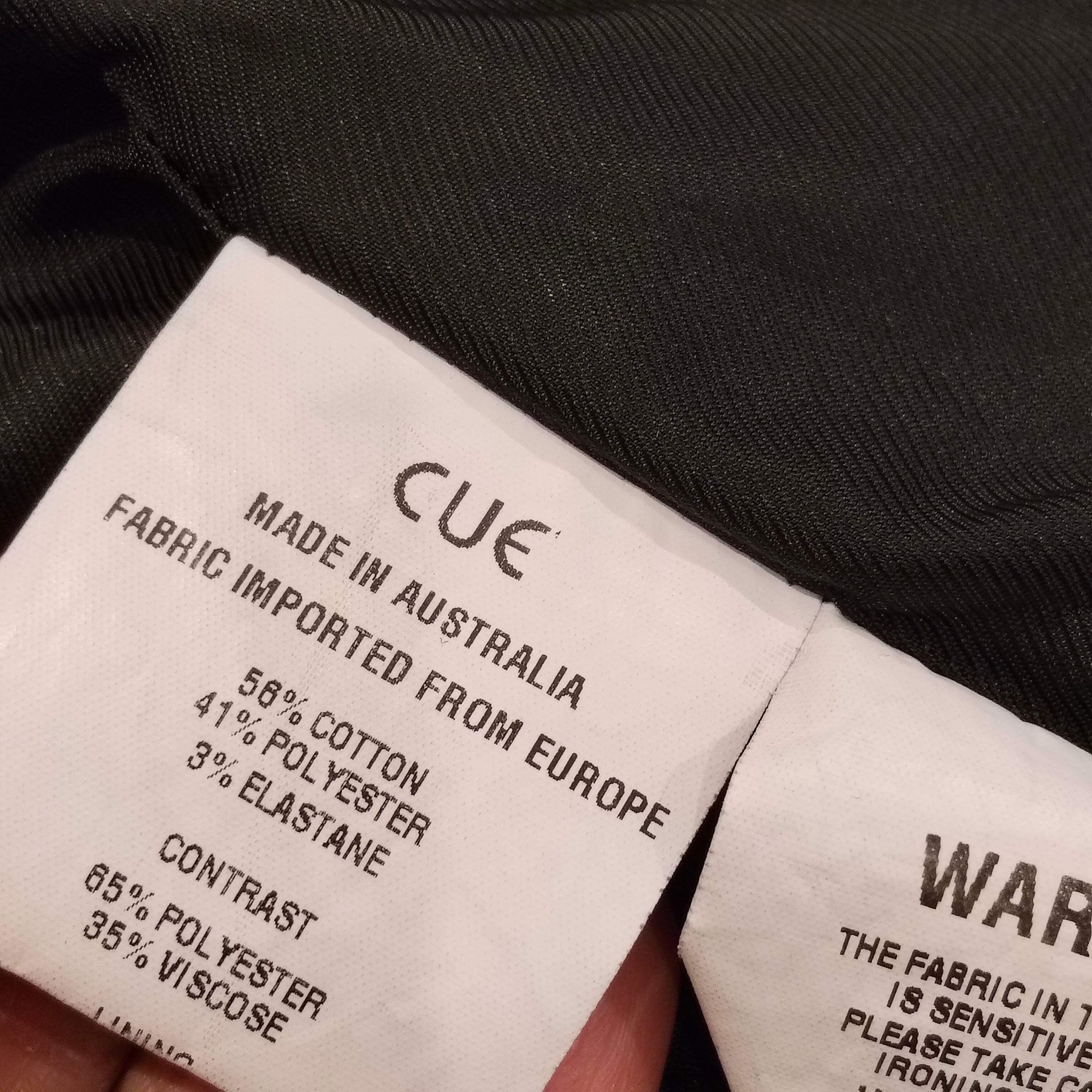CUE dress jacket size 12 Women Made in Australia