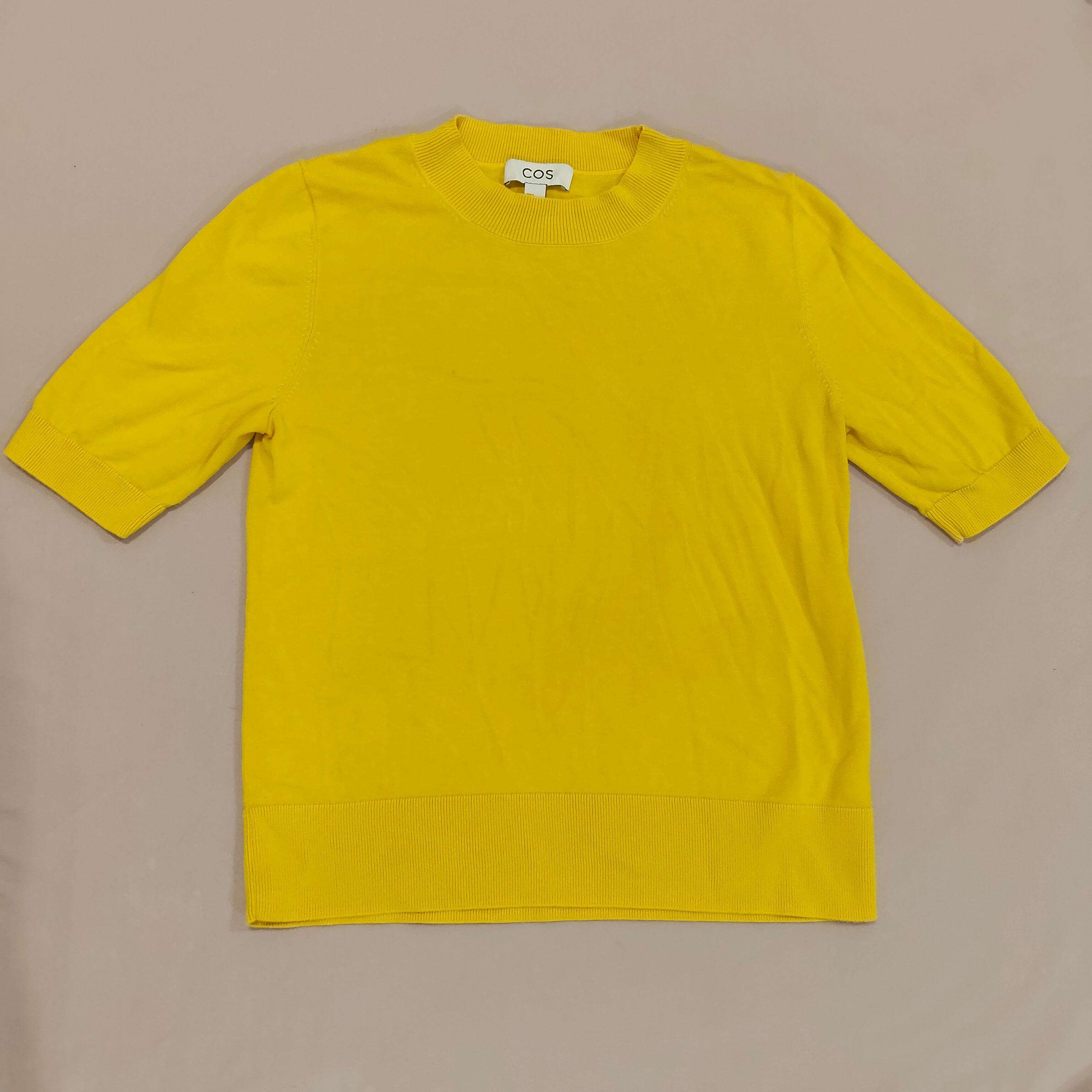 COS knit top size S Women short sleeve