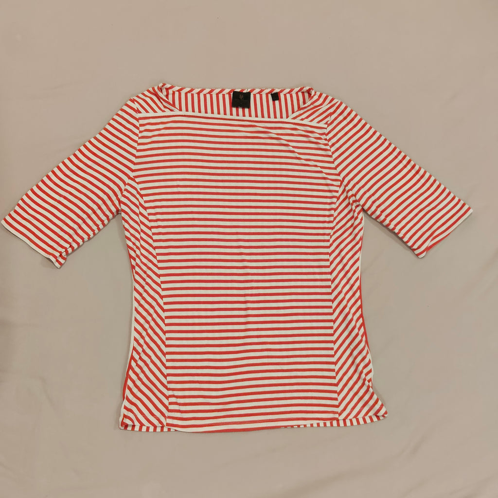 DAVID LAWRENCE top size M Women red stripes