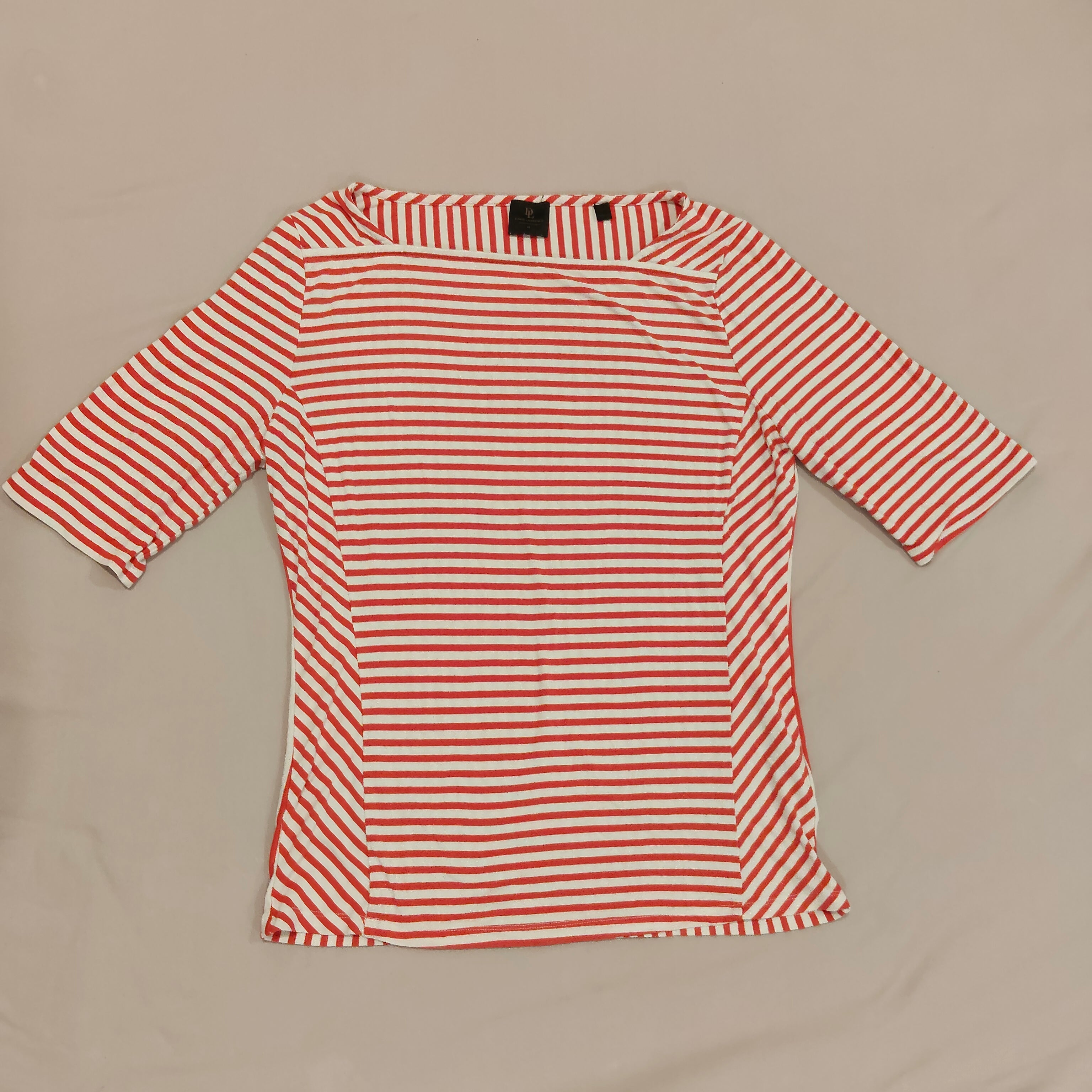 DAVID LAWRENCE top size M Women red stripes
