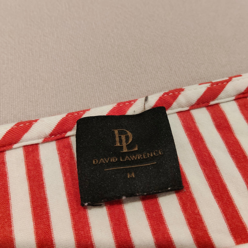 DAVID LAWRENCE top size M Women red stripes