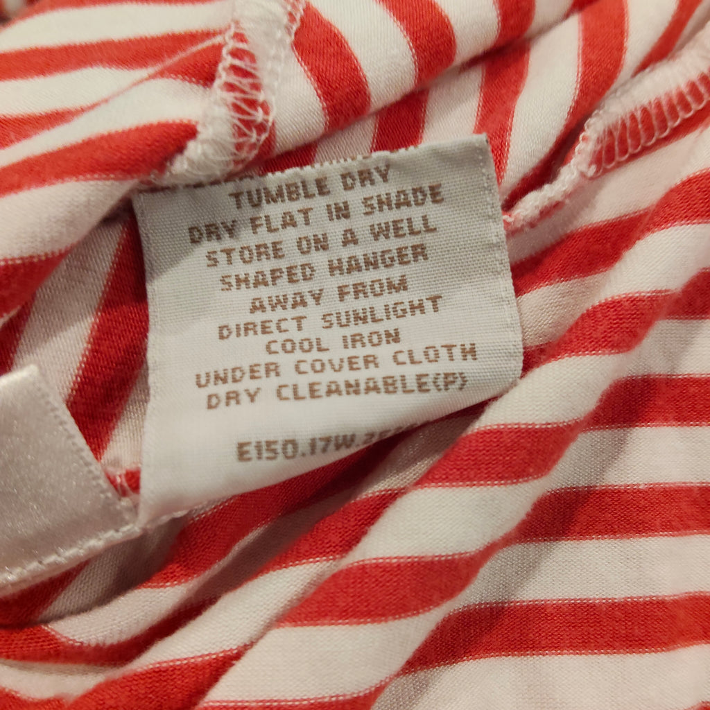 DAVID LAWRENCE top size M Women red stripes