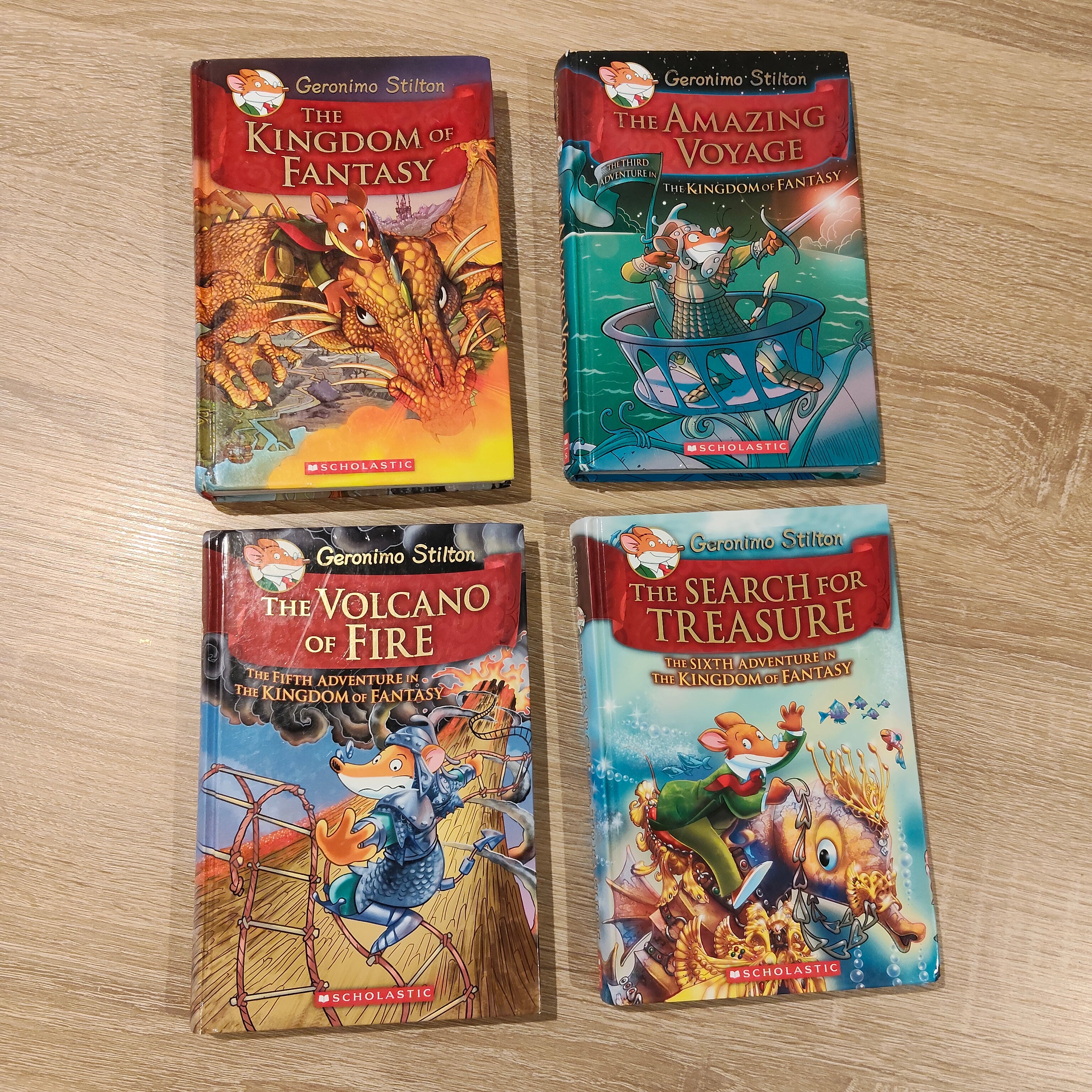 Set of 4 x Geronimo Stilton Books