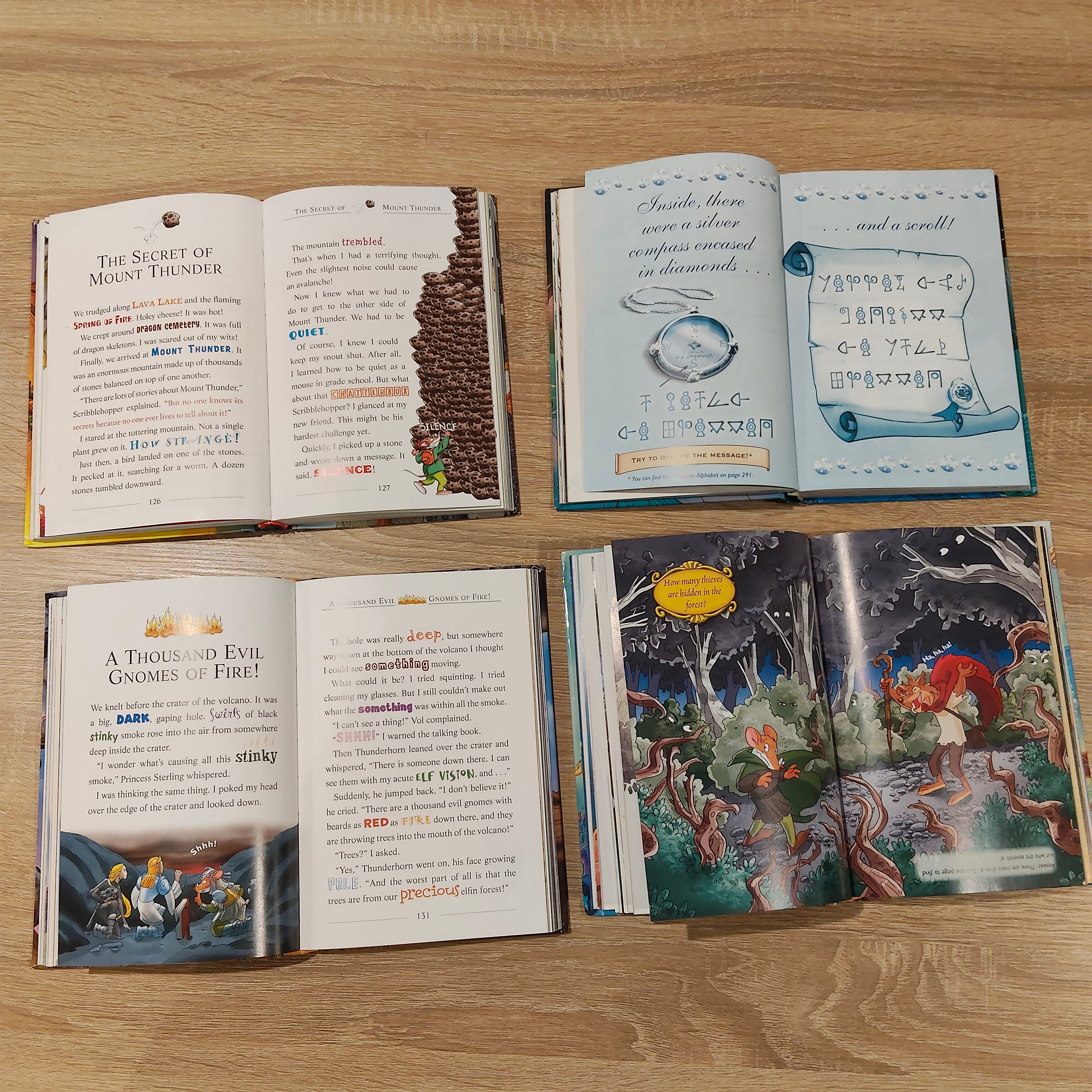 Set of 4 x Geronimo Stilton Books