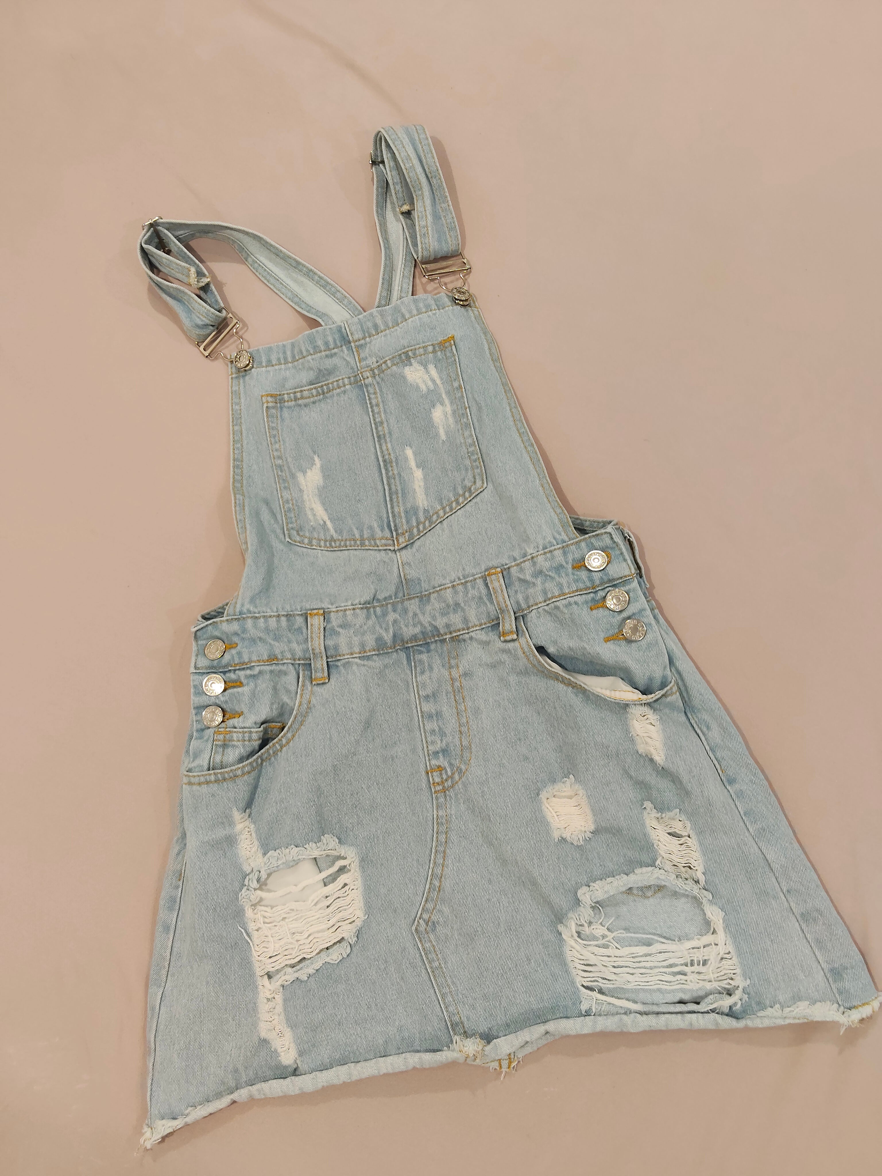 HARPER & ME denim overalls skirt size S women