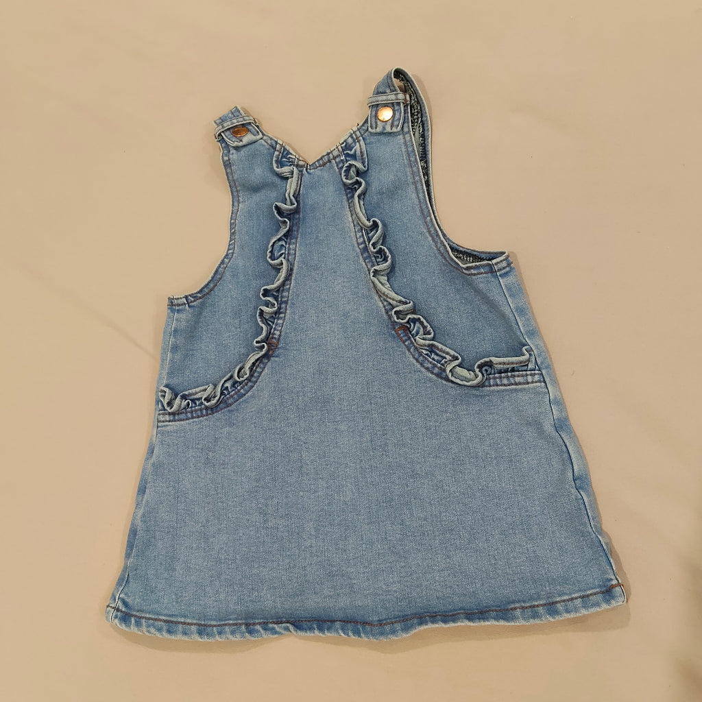 SEED denim dress size 2 girls