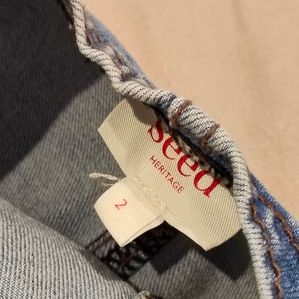 SEED denim dress size 2 girls