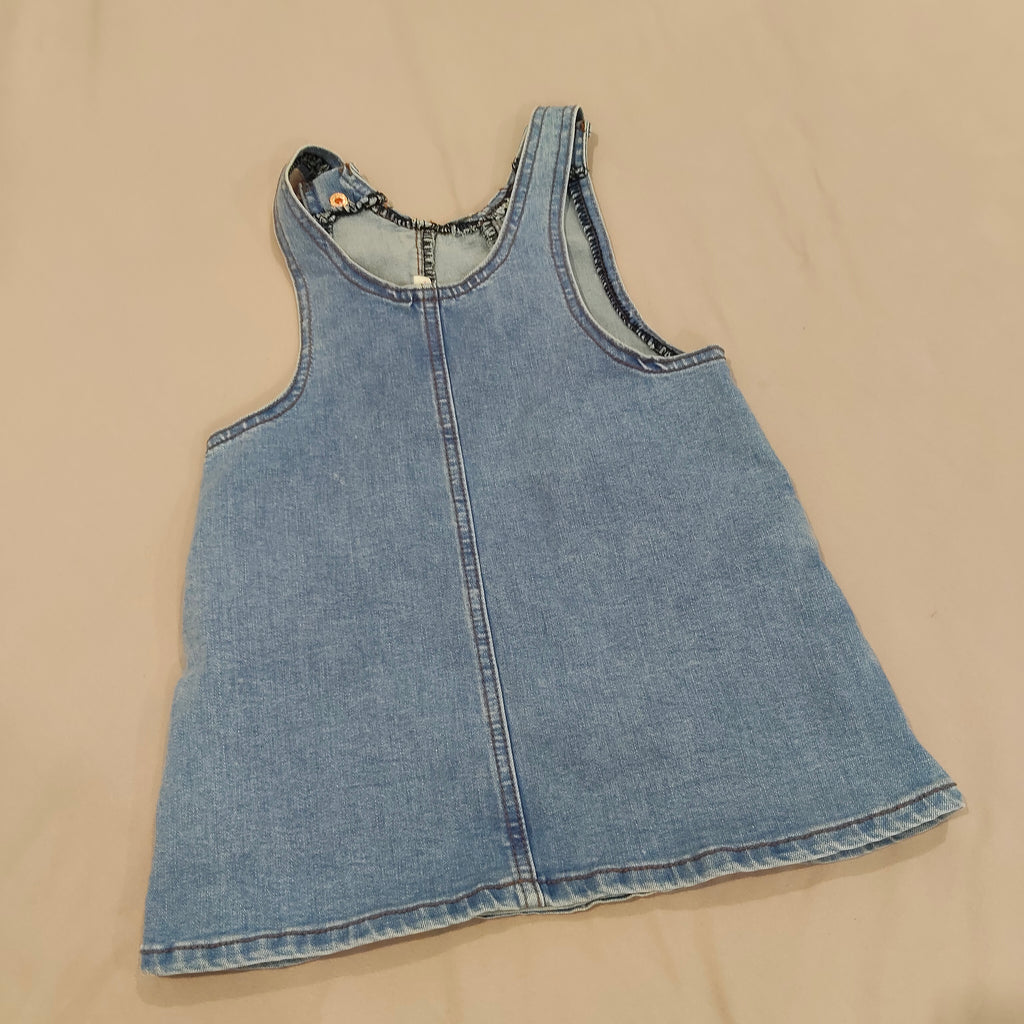 SEED denim dress size 2 girls