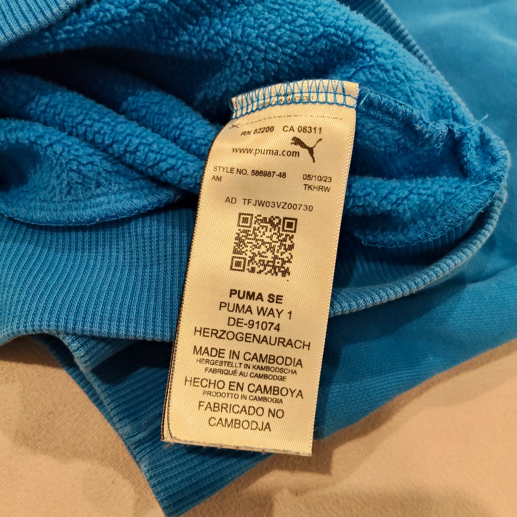 PUMA hoodie size 15-16y boys blue