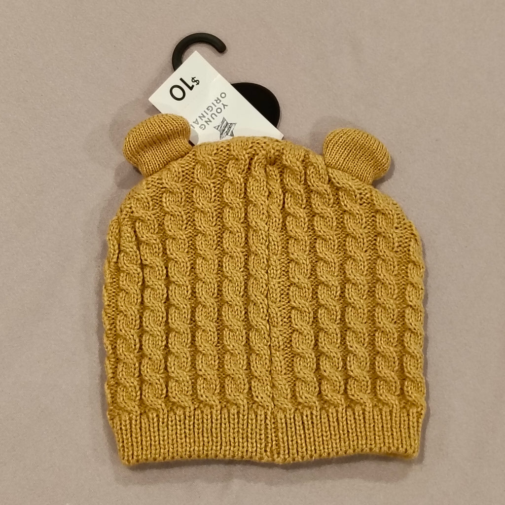 NEW Beanie size 6-12m yellow Teddy BNWT