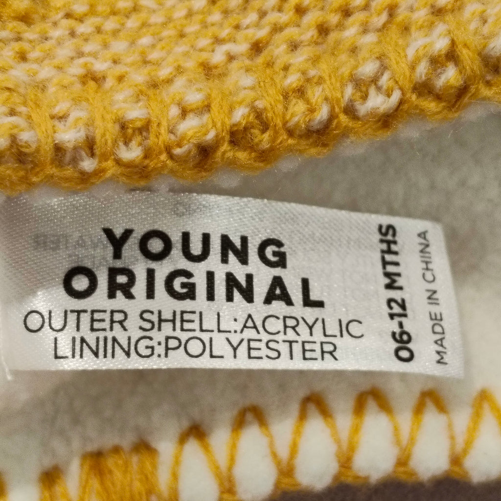 NEW beanie size 6-12m baby yellow BNWT