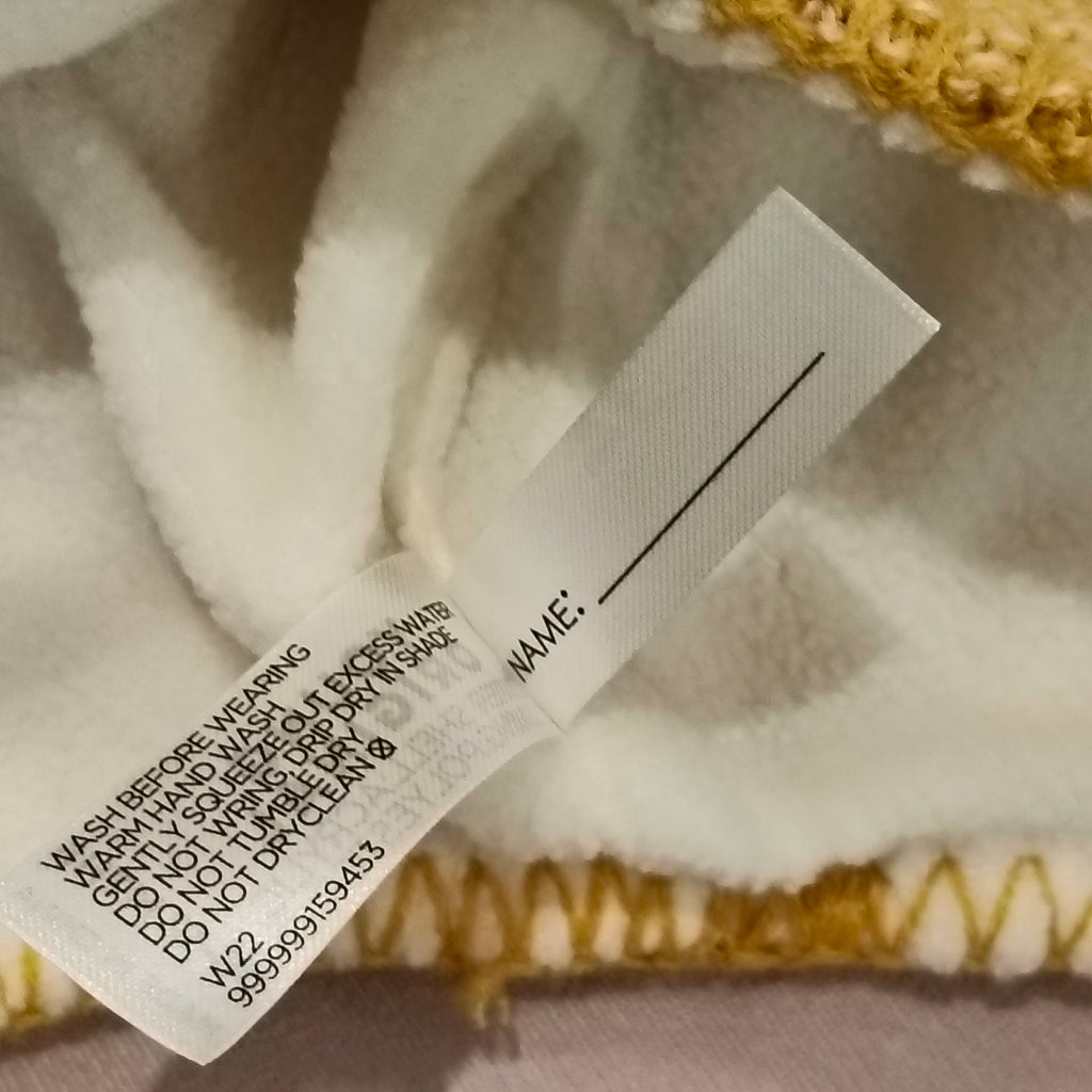 NEW beanie size 6-12m baby yellow BNWT