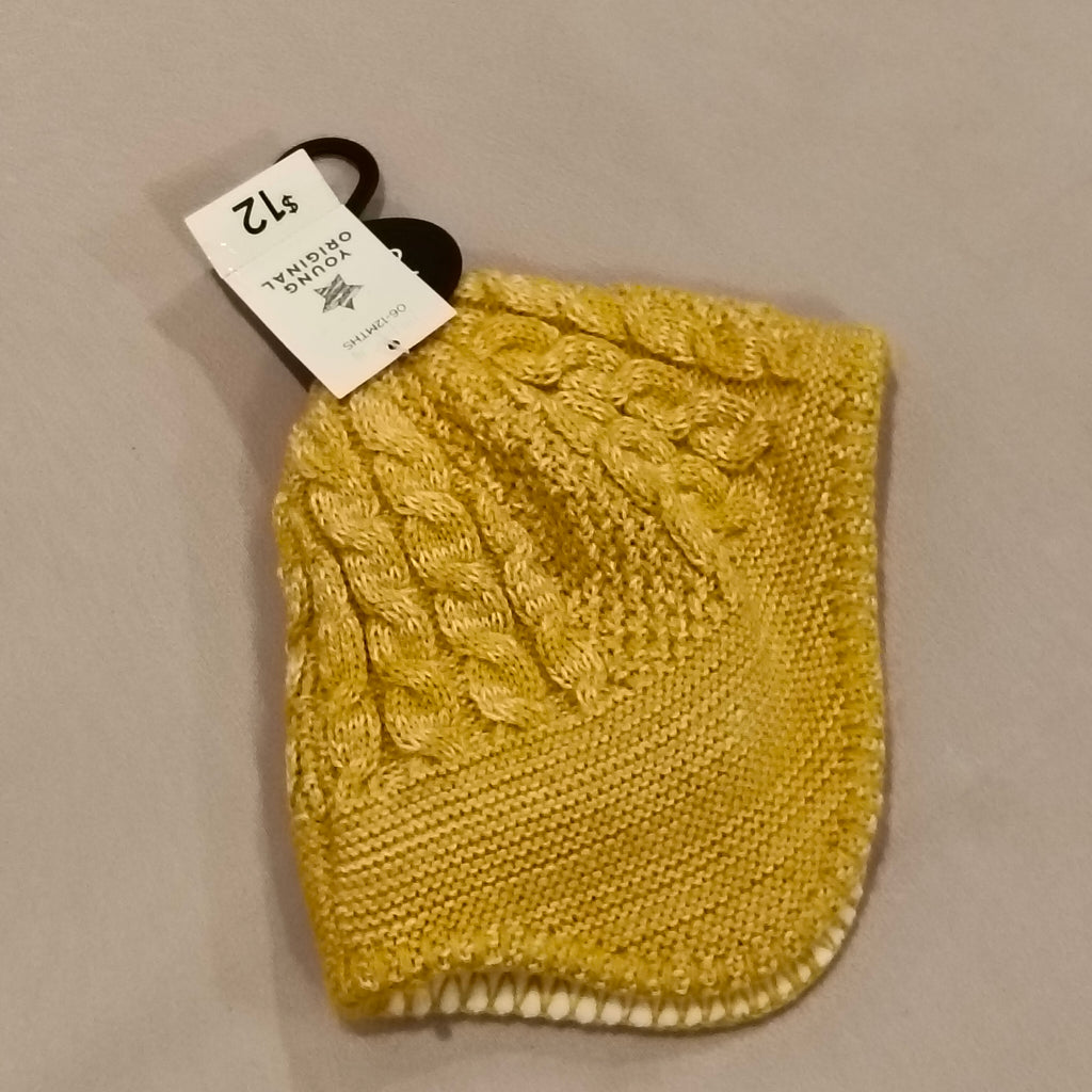 NEW beanie size 6-12m baby yellow BNWT