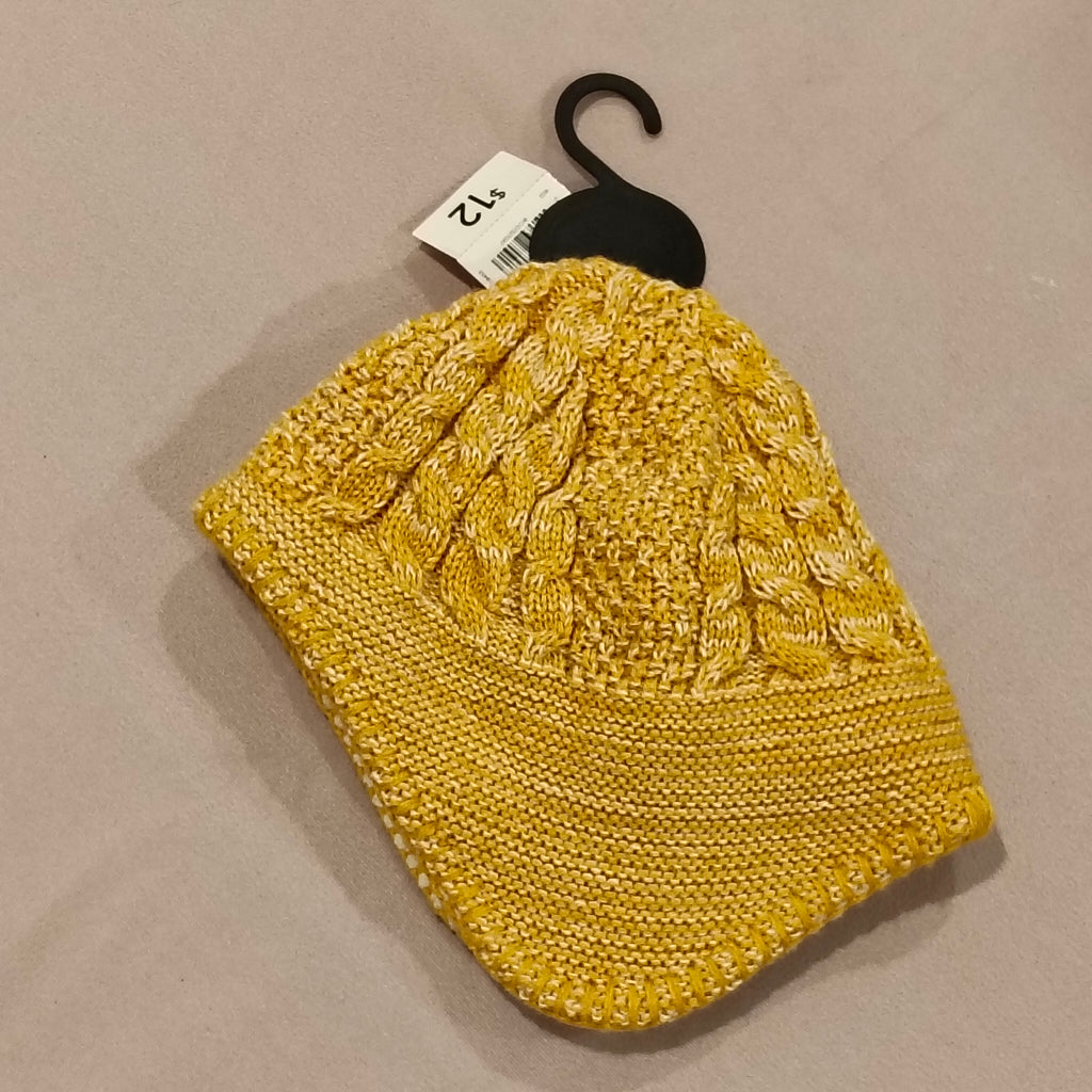 NEW beanie size 6-12m baby yellow BNWT