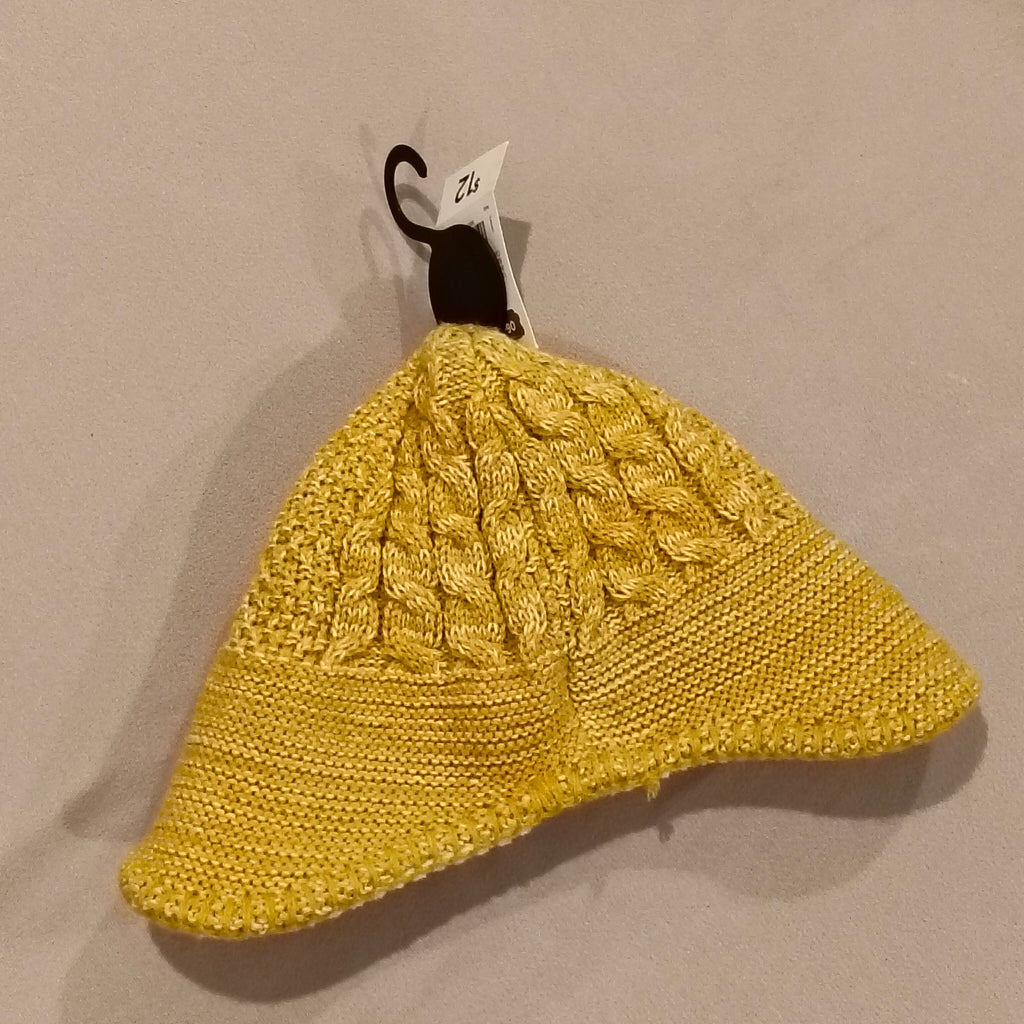 NEW beanie size 6-12m baby yellow BNWT
