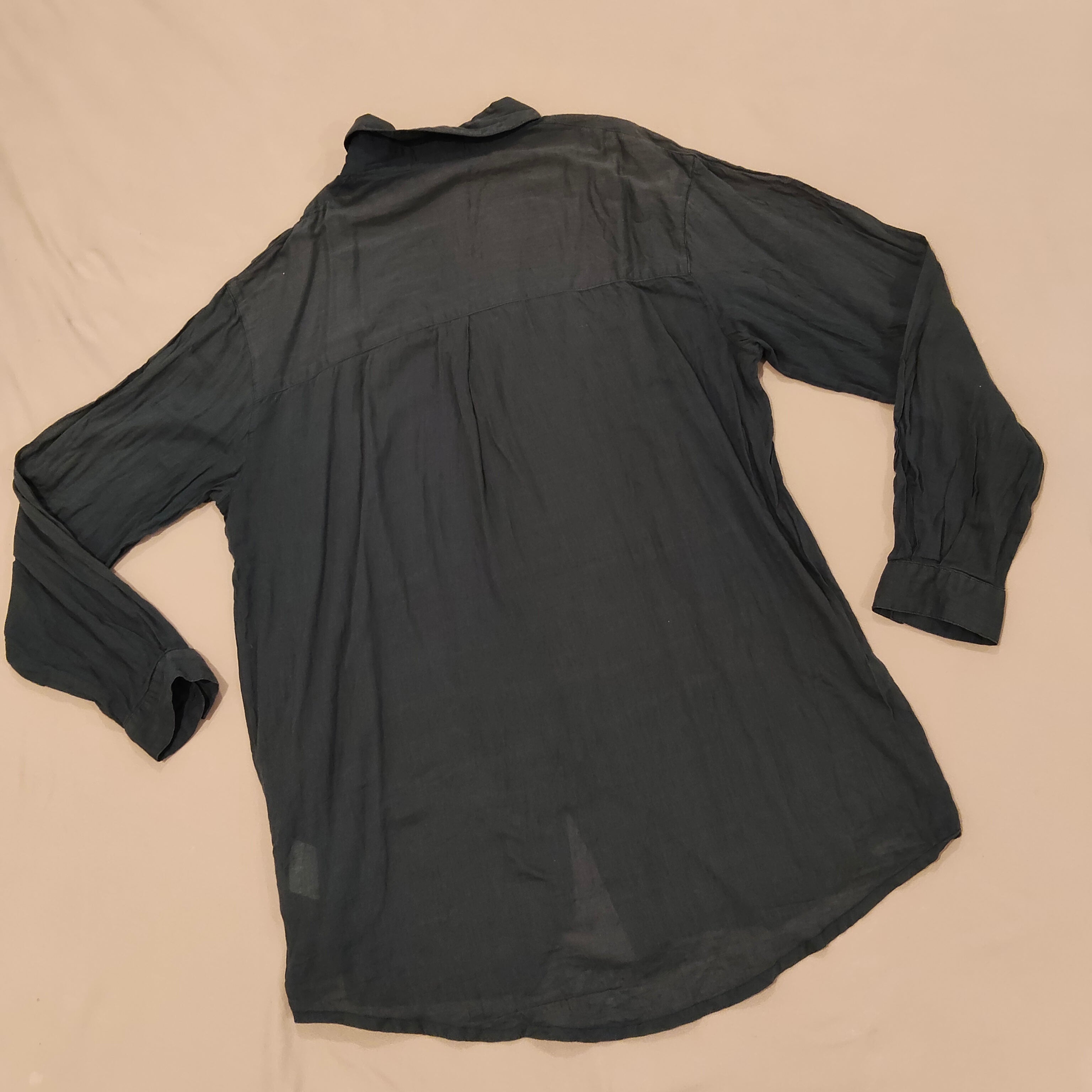 CITTA shirt size S Womens navy long sleeve