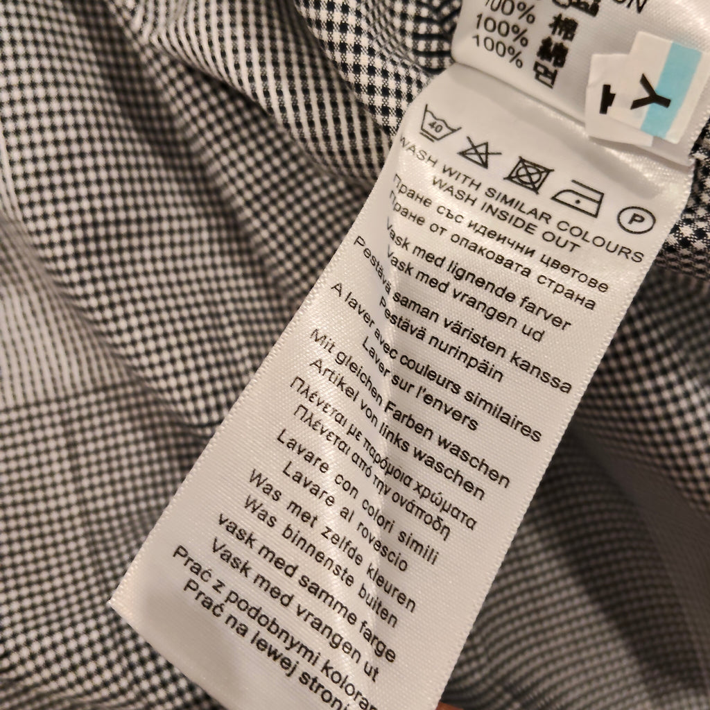 New BEN SHERMAN shirt size M Mens checkered short sleeve