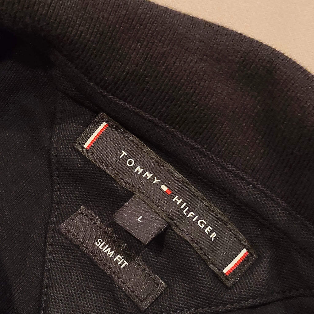 TOMMY HILFIGER polo top size L Mens Slim Fit short sleeve