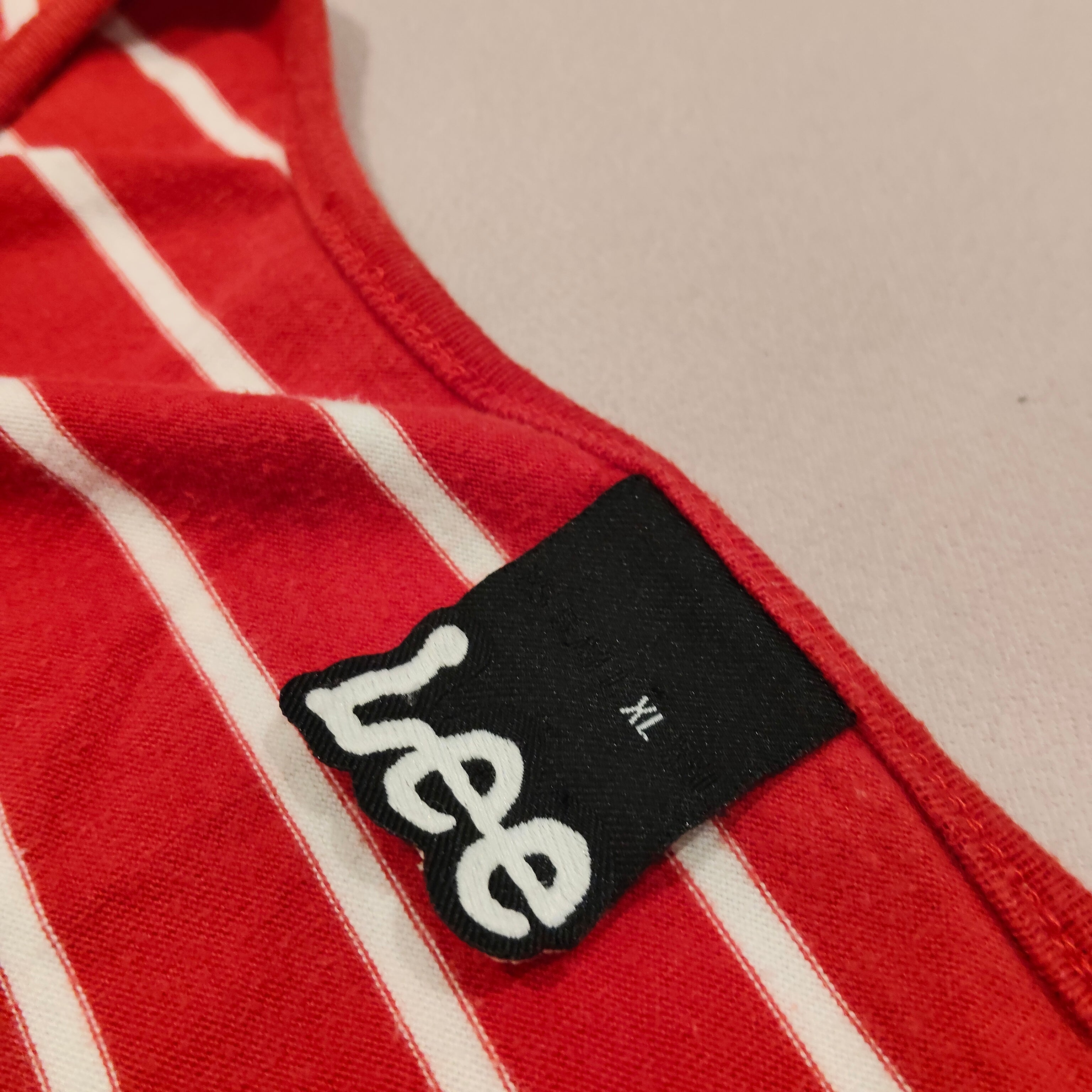 LEE tank top size XL men red stripes