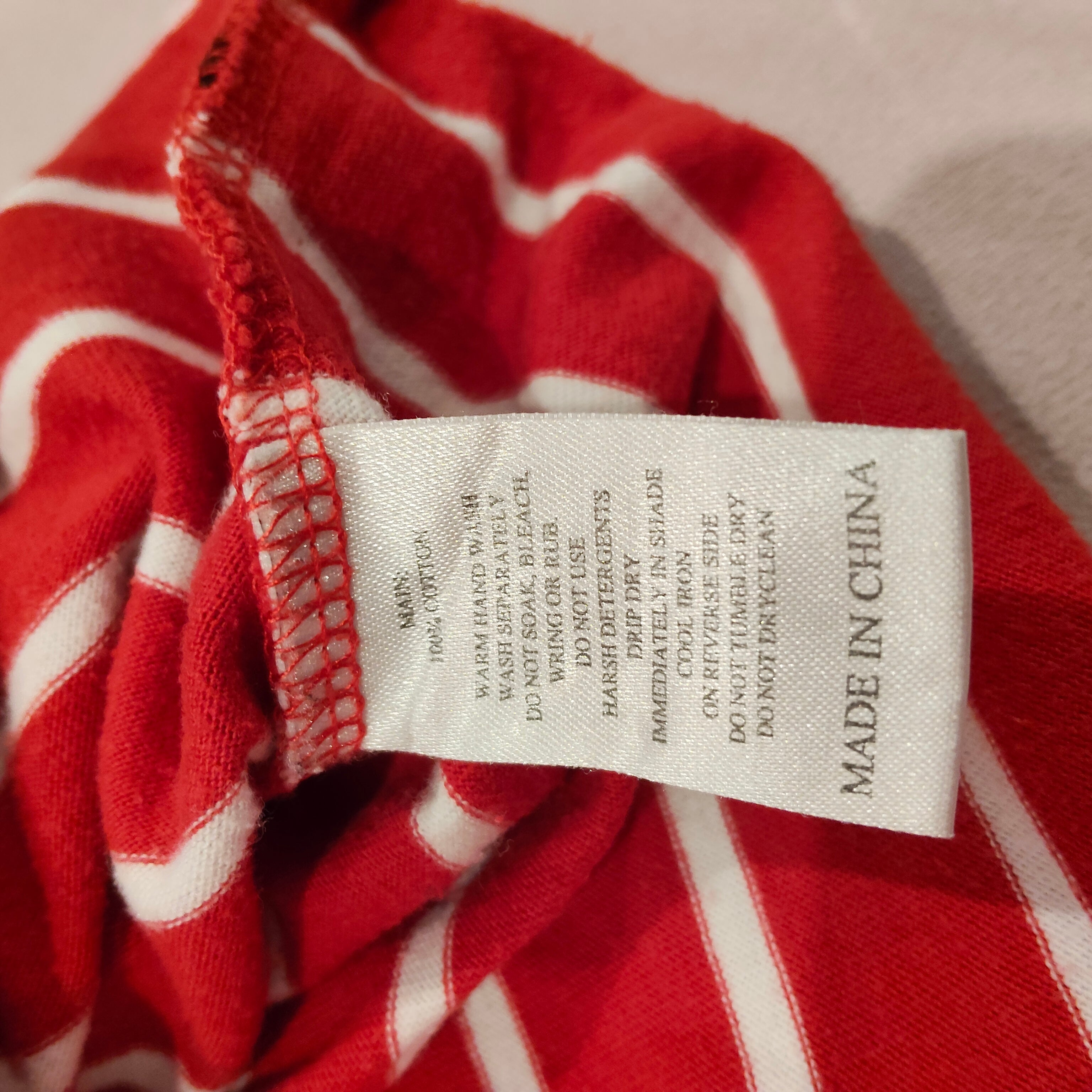 LEE tank top size XL men red stripes