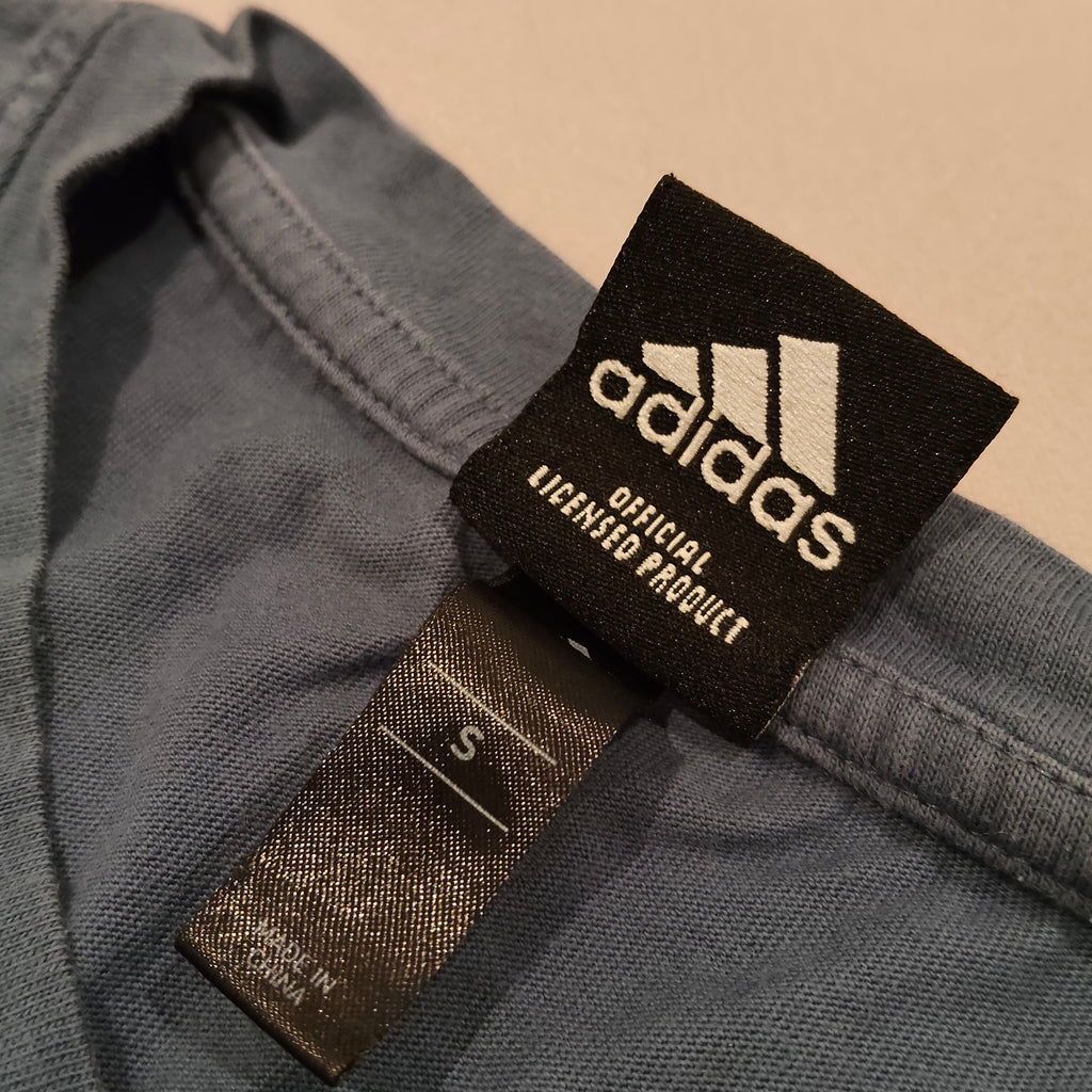 ADIDAS ALL BLACKS tee size S Mens blue short sleeve