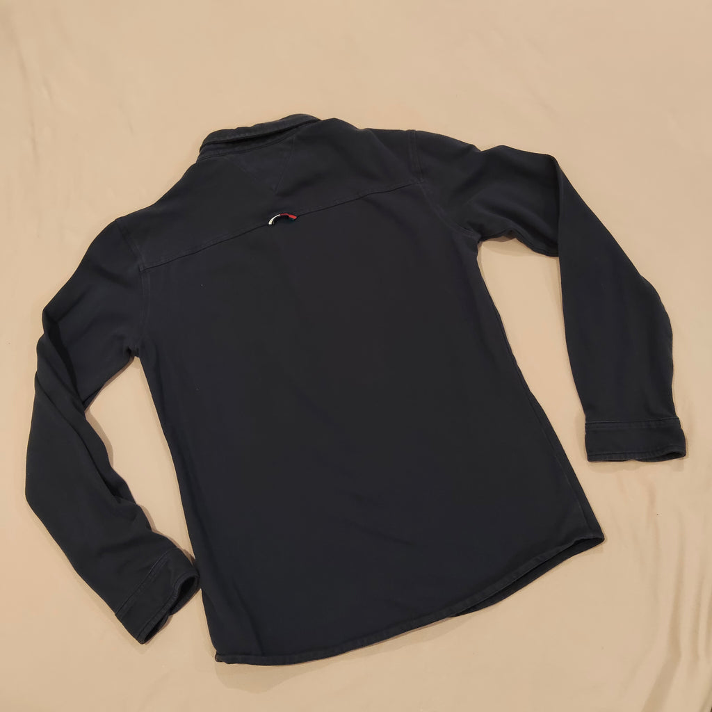 TOMMY HILFIGER polo top size S Mens long sleeve navy