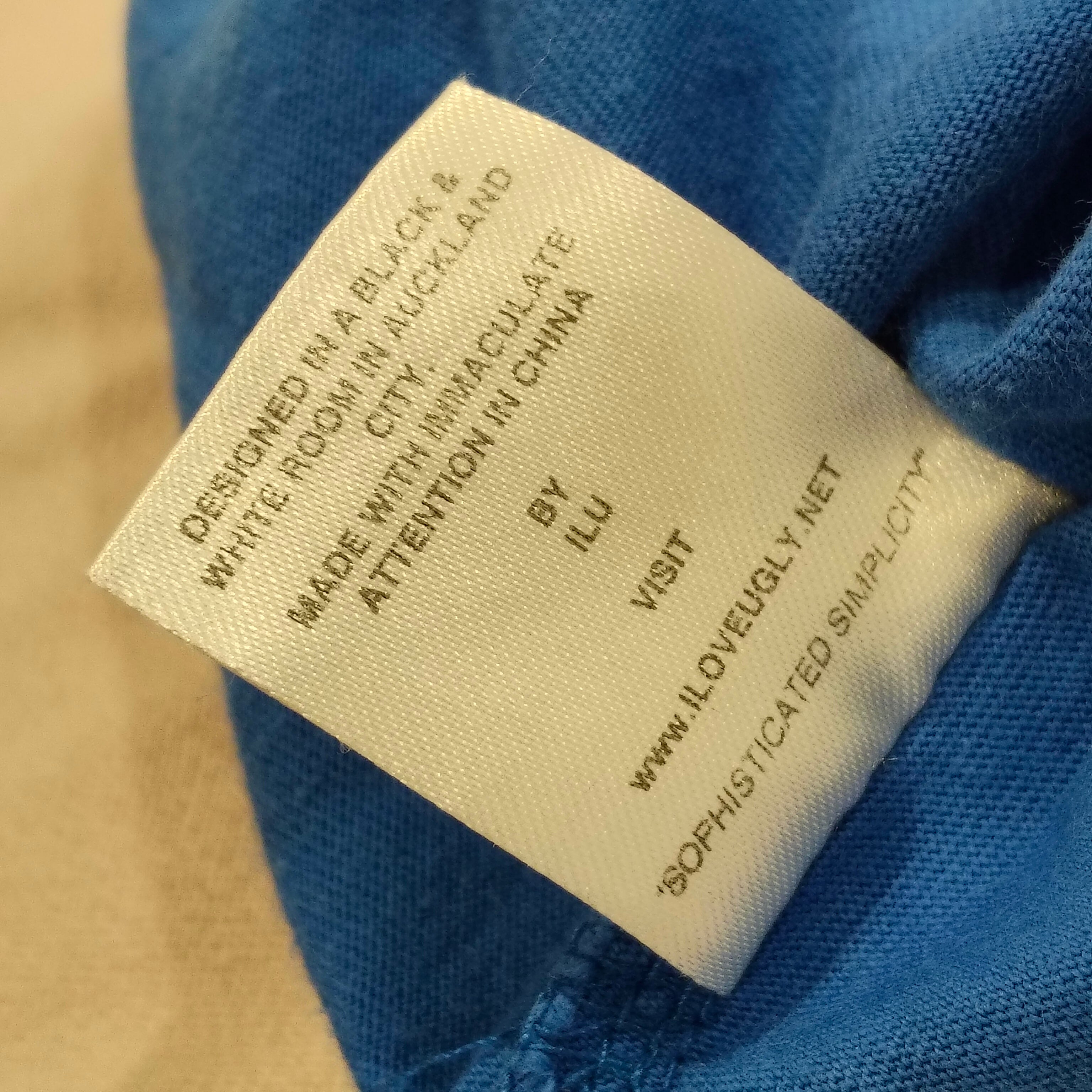 I LOVE UGLY tee size S Mens Blue short sleeve