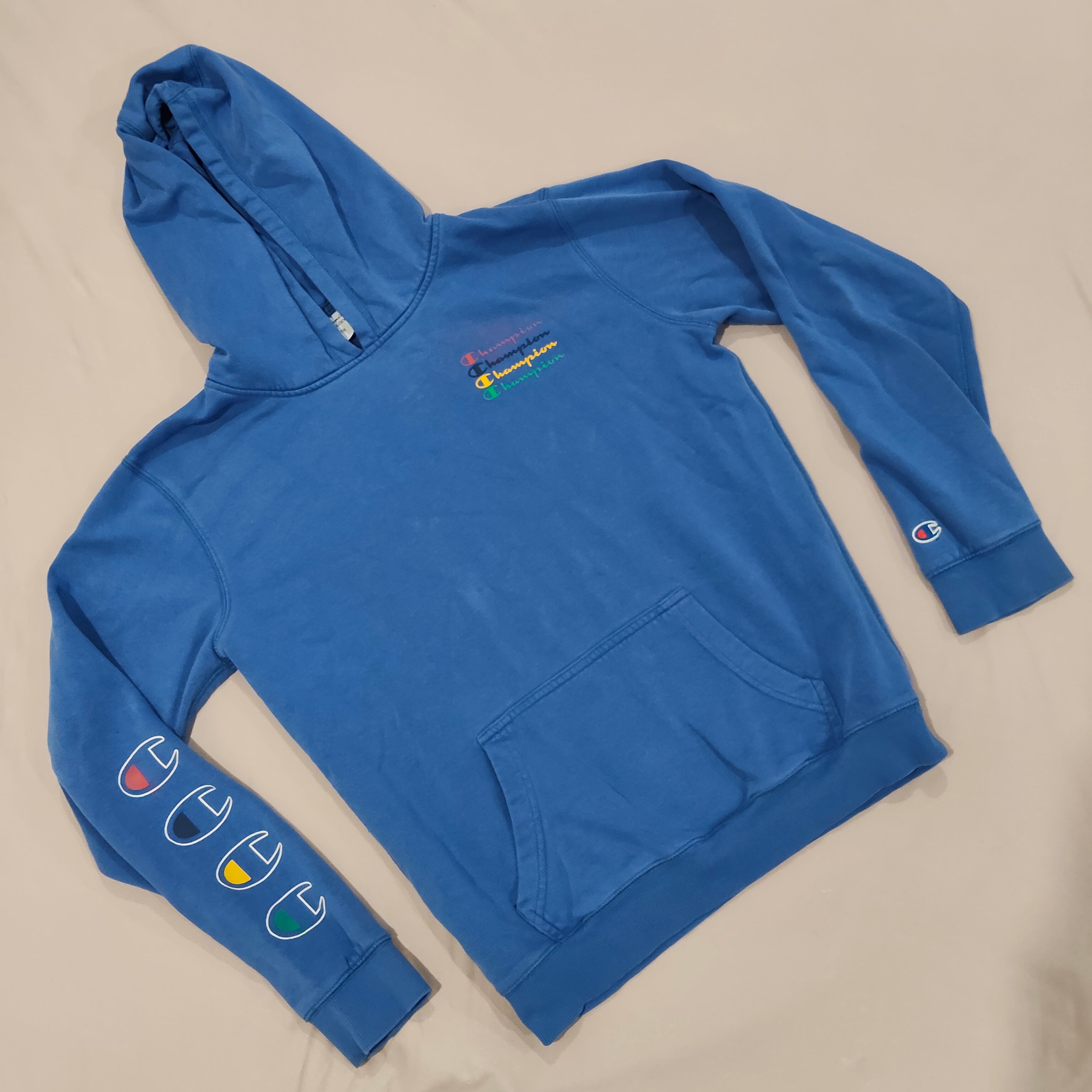 CHAMPION hoodie size 16y boys blue
