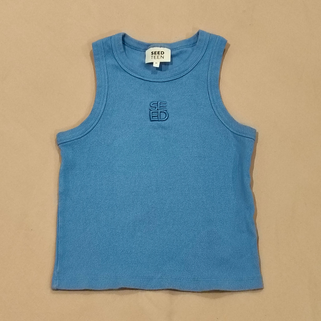 SEED TEEN tank top size 10 girls blue