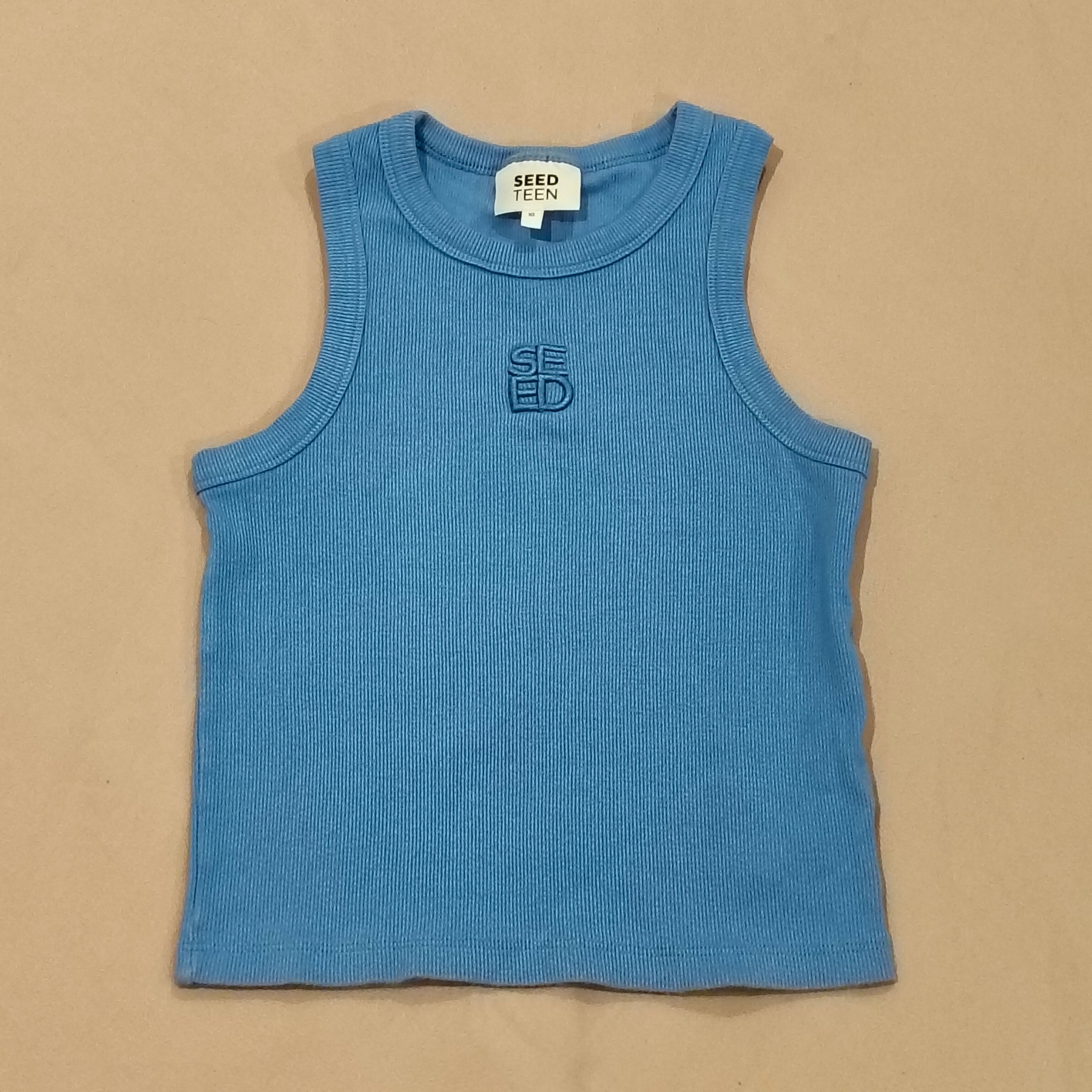 SEED TEEN tank top size 10 girls blue