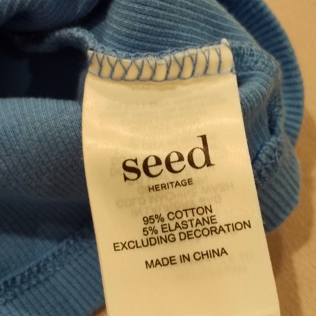 SEED TEEN tank top size 10 girls blue