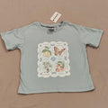 NEW Ricoche tee size 3 girls short sleeve light blue BNWT